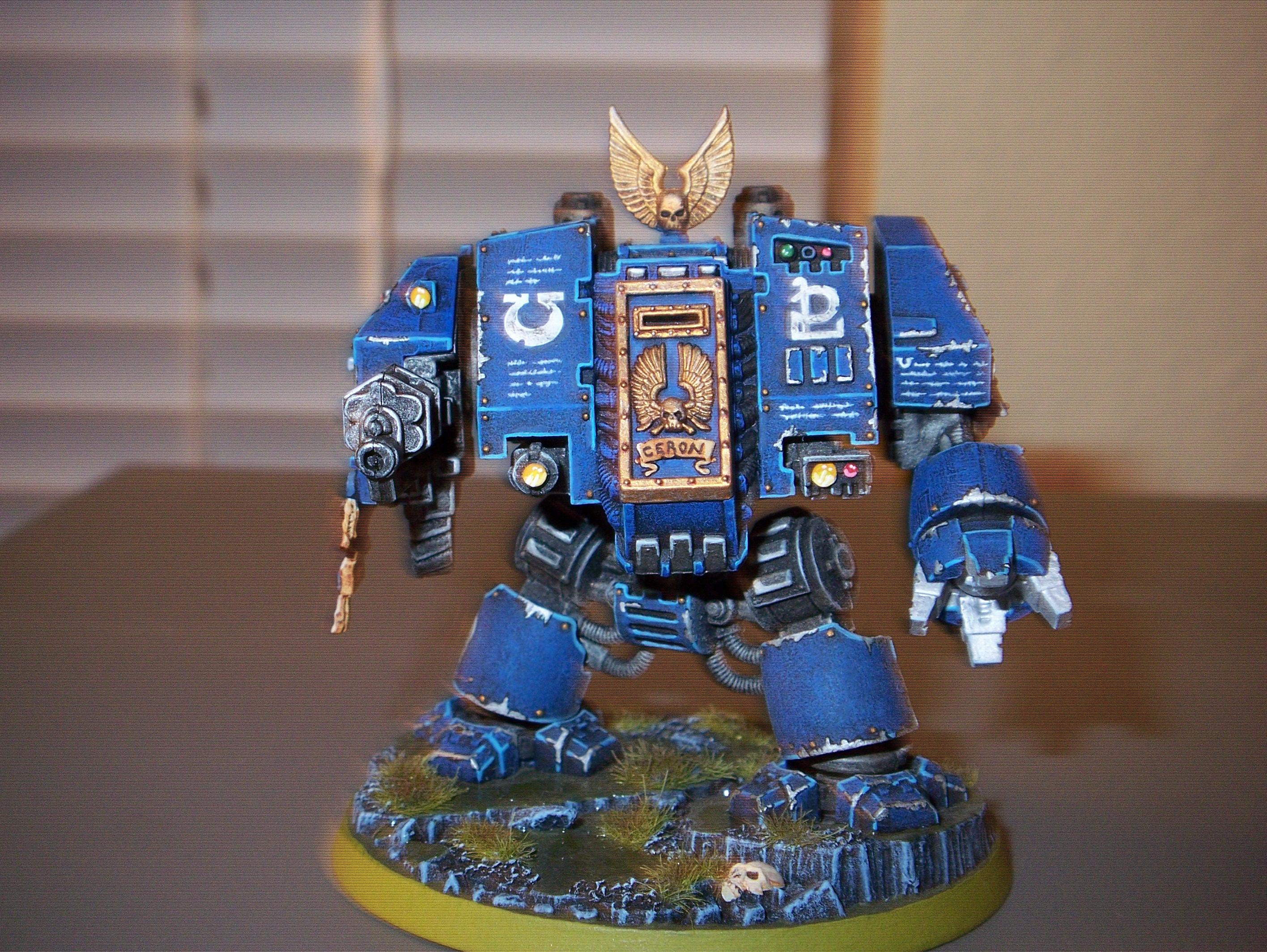 Blue, Dreadnought, Space Marines, Ultramarines