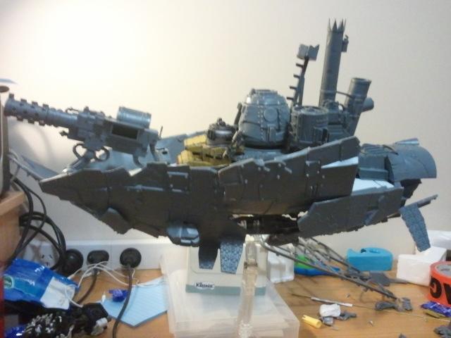 Airship, Conversion, Orks, Skaven, Stompa, The Skave