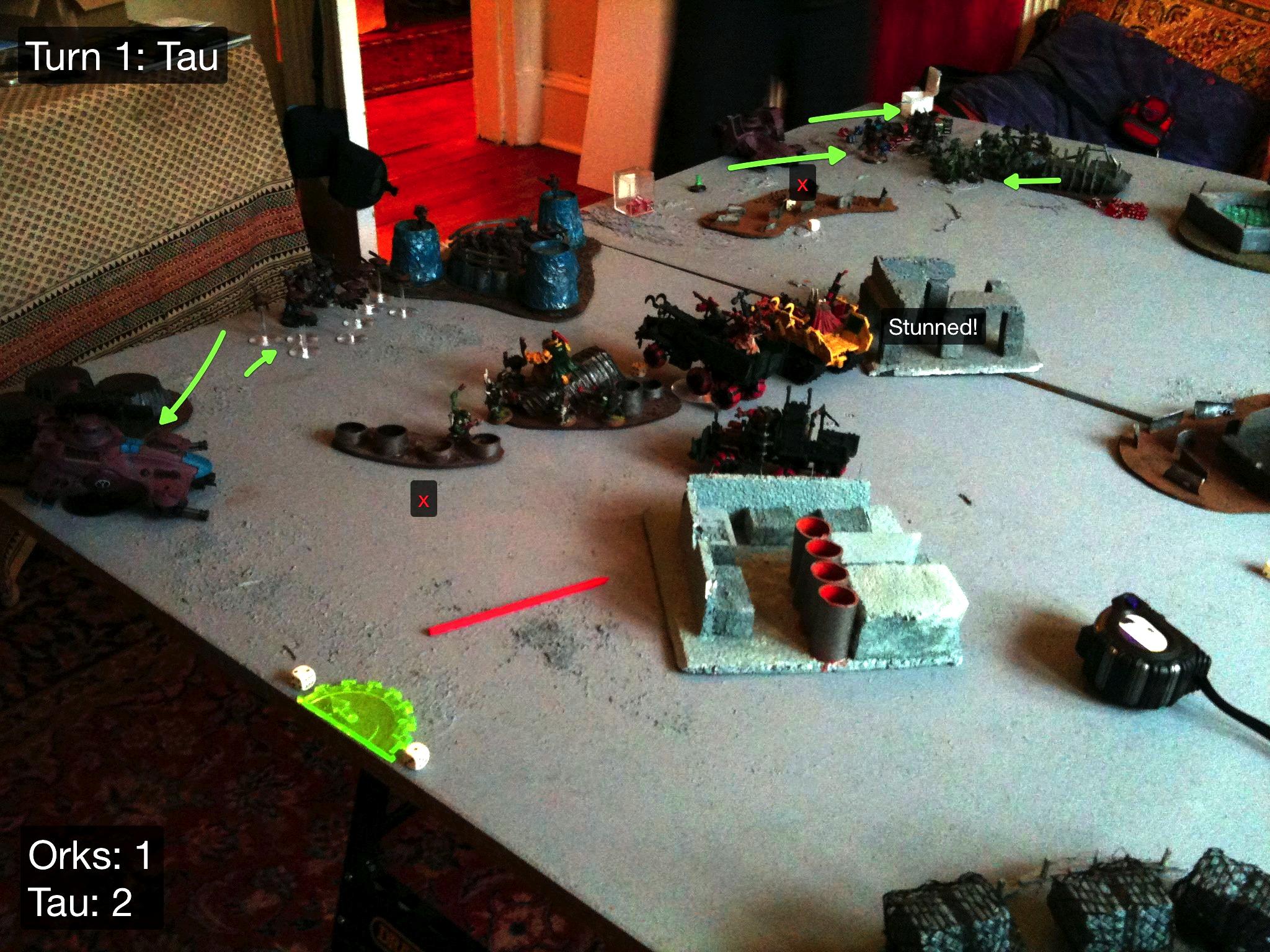 Battle Report, Da Ork Angelz, El Quixo, Orks, Tau