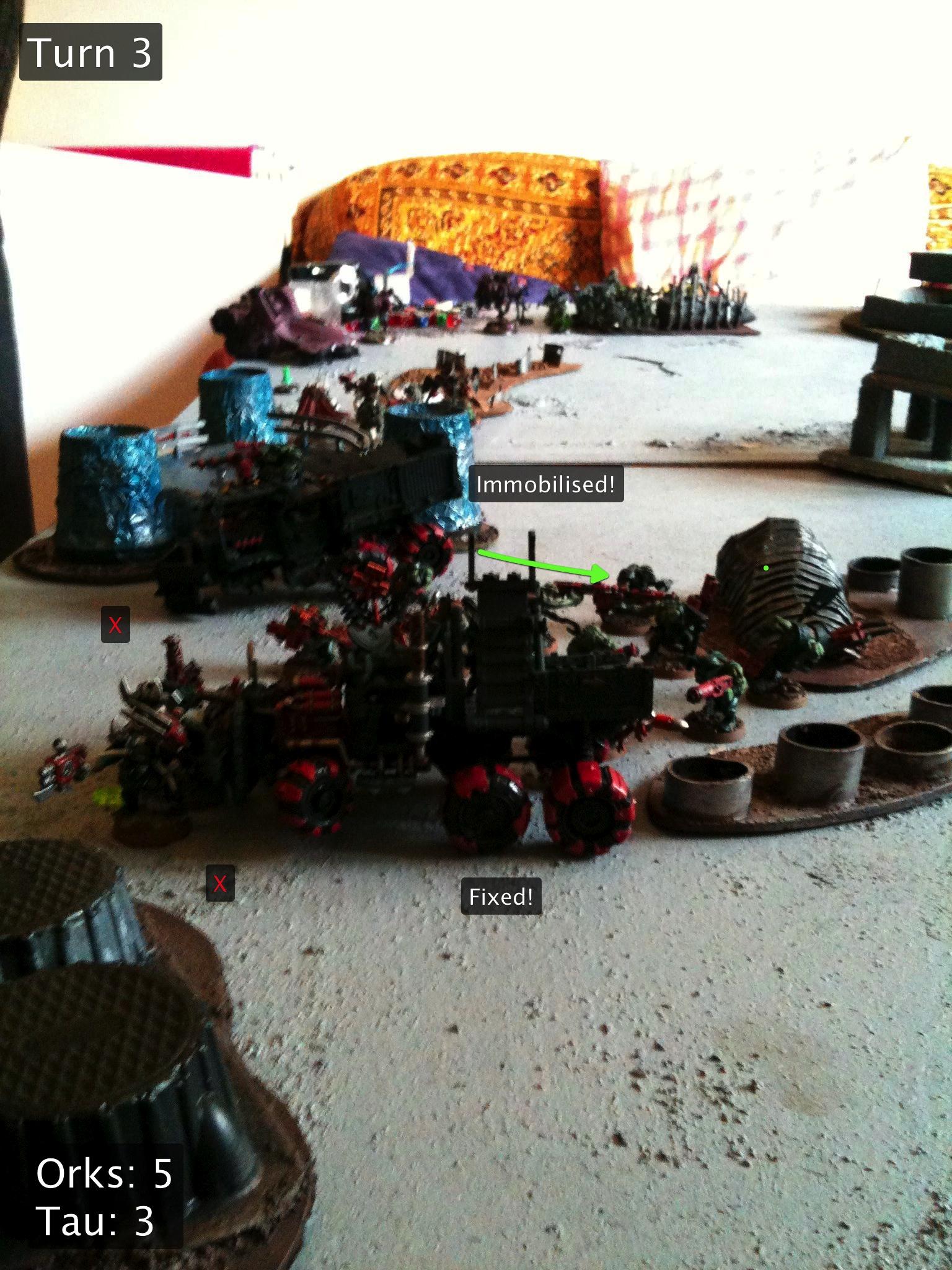 Battle Report, Da Ork Angelz, El Quixo, Orks, Tau
