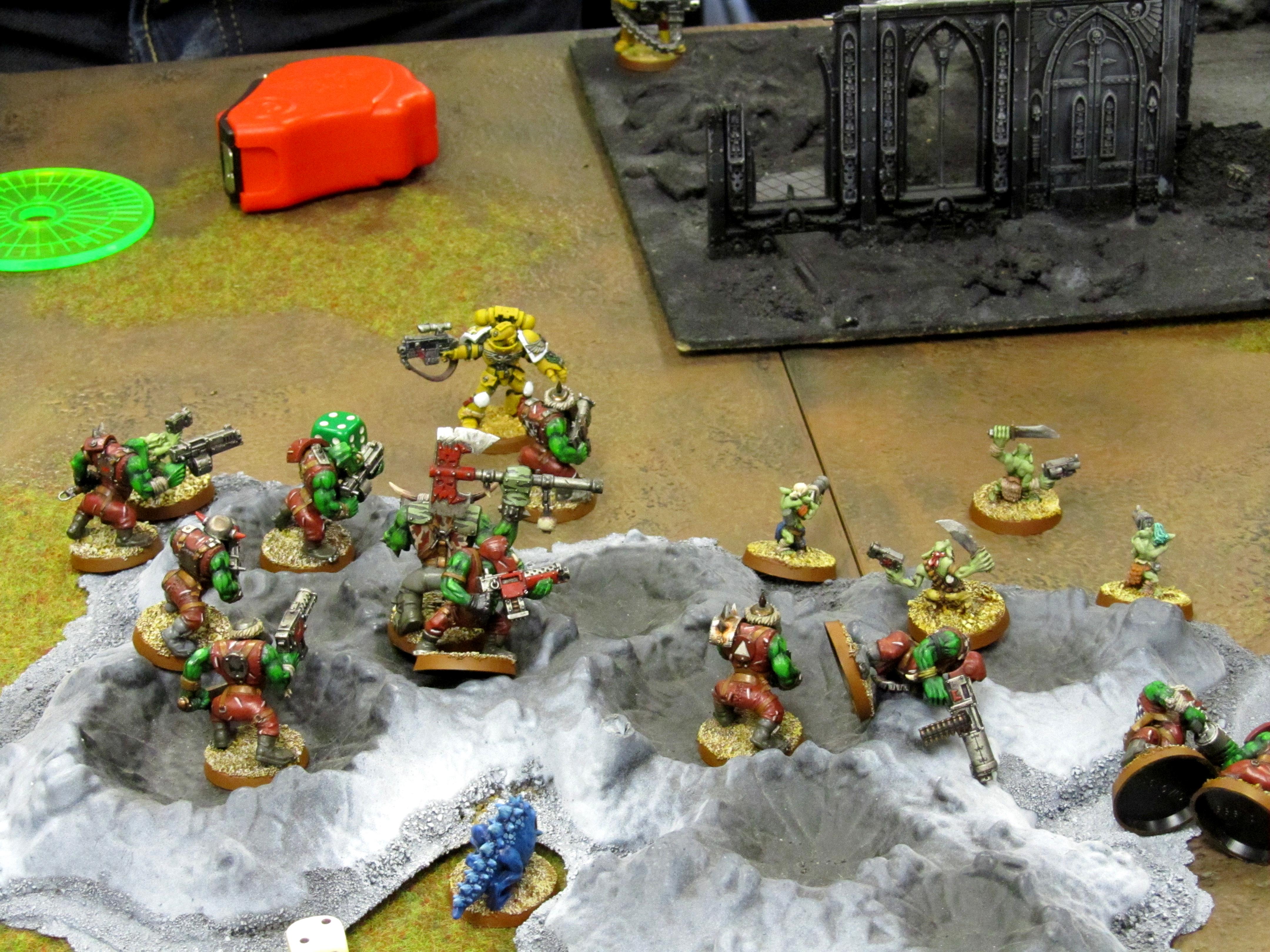 Battle, Orks, Space Marines, Warhammer 40,000