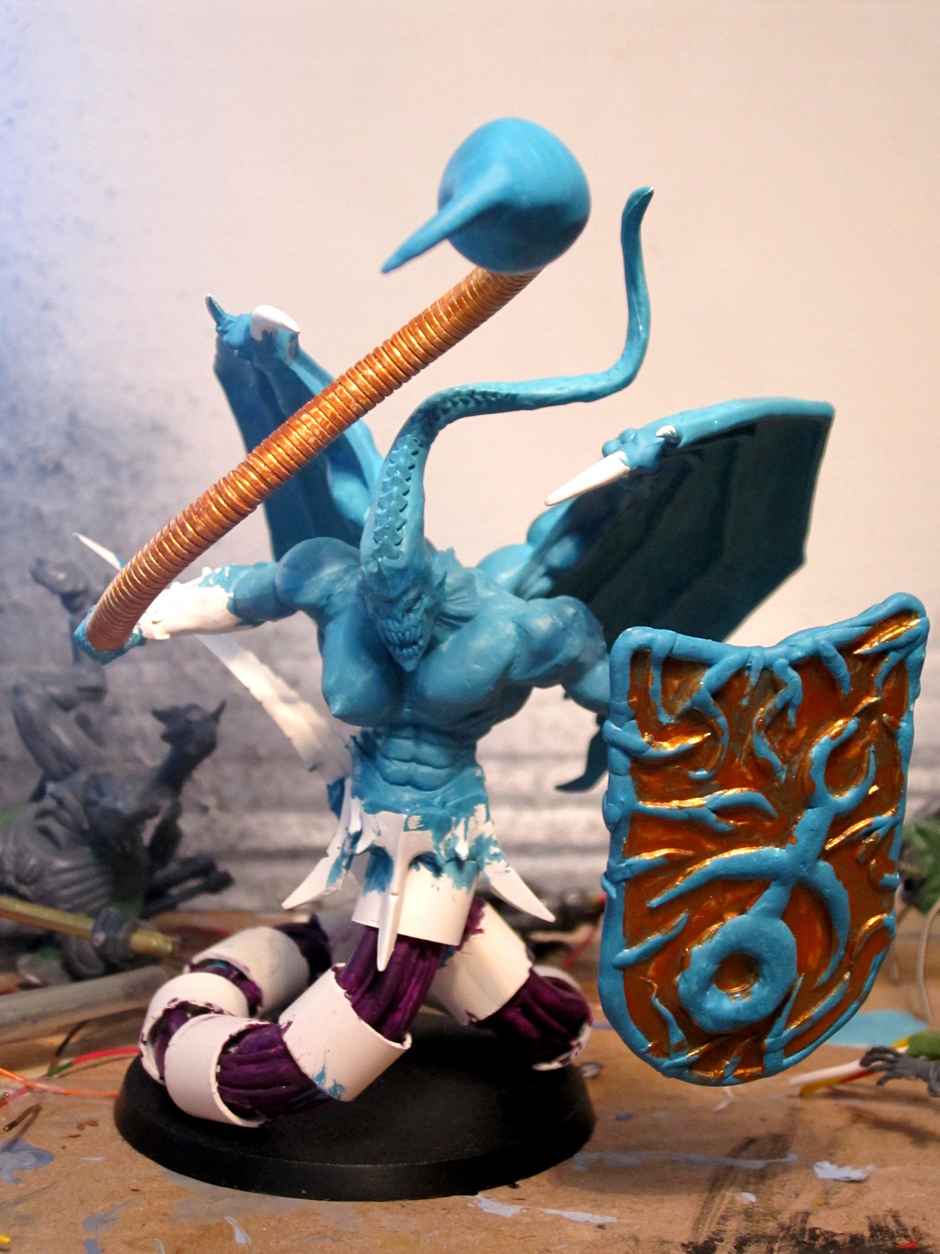 Chaos Daemons, Daemon Prince, Slaanesh, Warhammer 40,000, Work In Progress