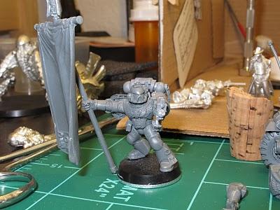 Bolt Gun, Command Squad, Space Marines, Standard Bearer