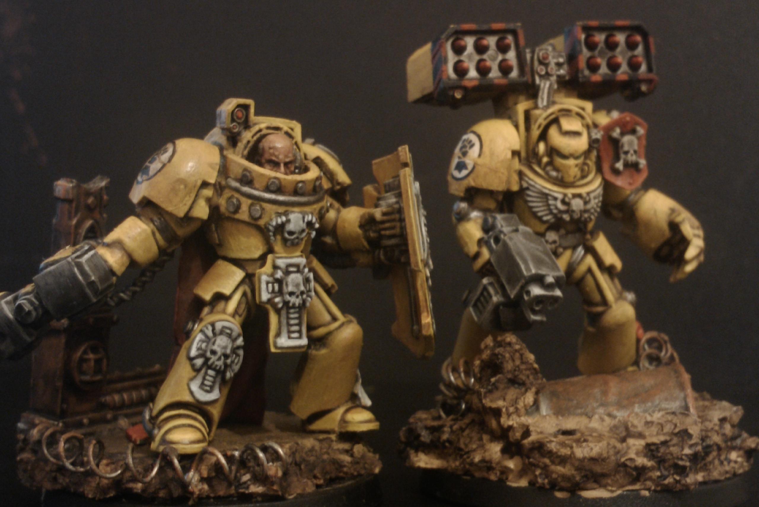 Imperial Fists, Terminator Armor, Thunder Hammer
