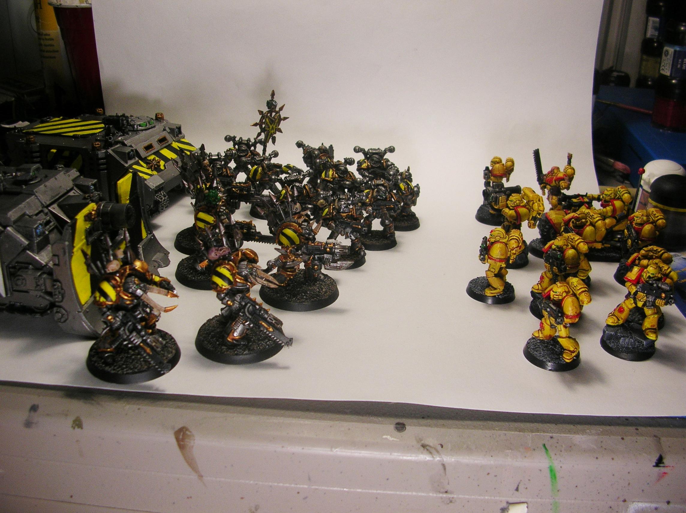 Chaos Space Marines, Collection, Iron Warriors, Space Marines