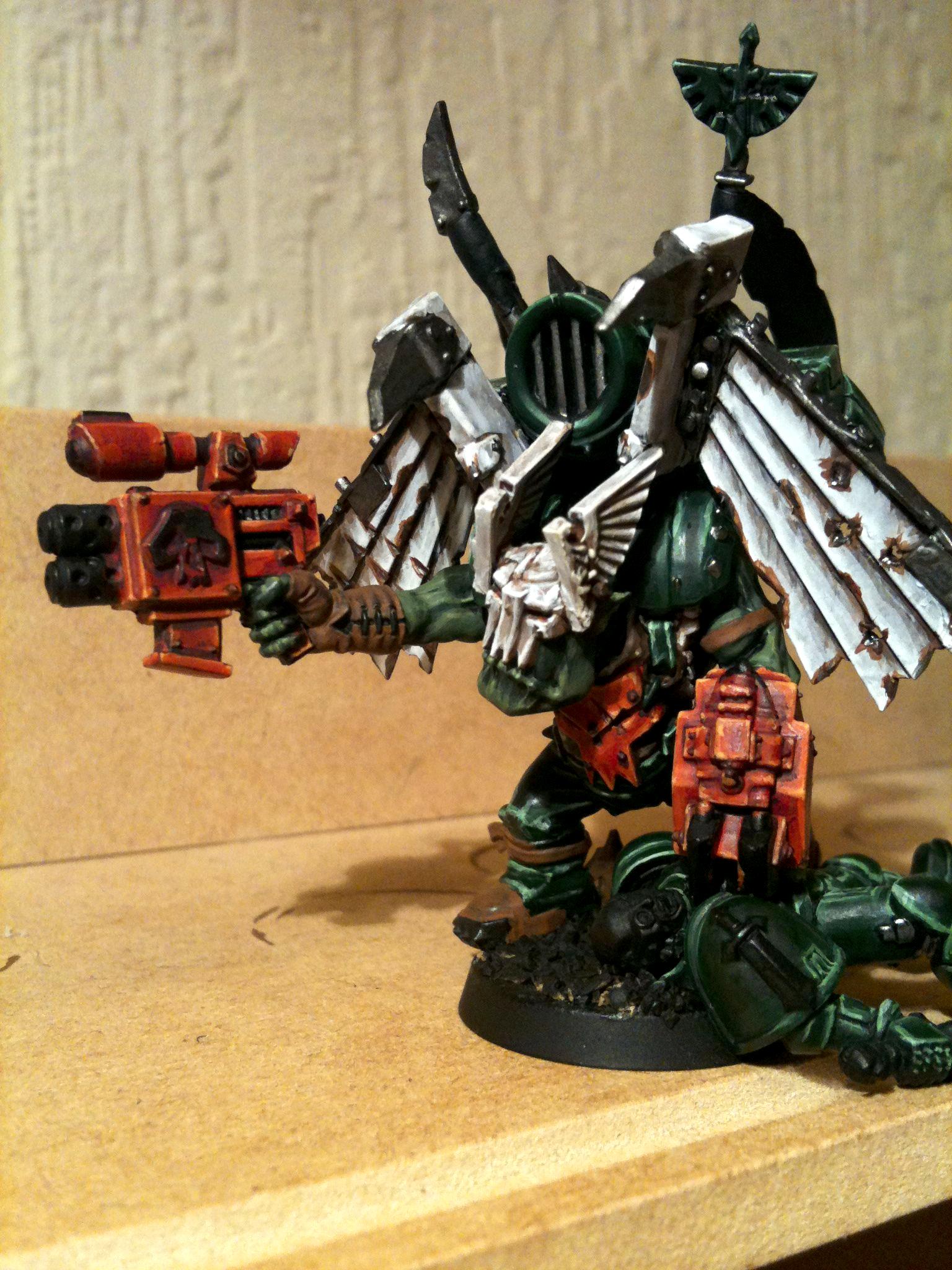Da Dark Angelz, Dark Angels, Marine Abuse, Nob, Orks, Stormboy, Work In Progress