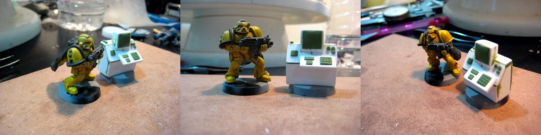 Computer, Mainframe, Monitor, Objective Marker