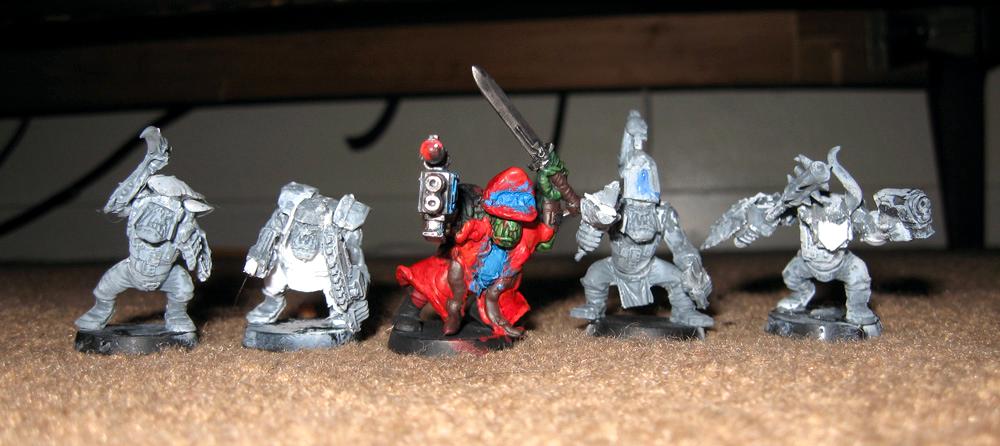 Boy, Cadians, Chaos, Commissar, Conversion, Eldar, Kommissork, Orks, Panzee, Slugga, Tyranids