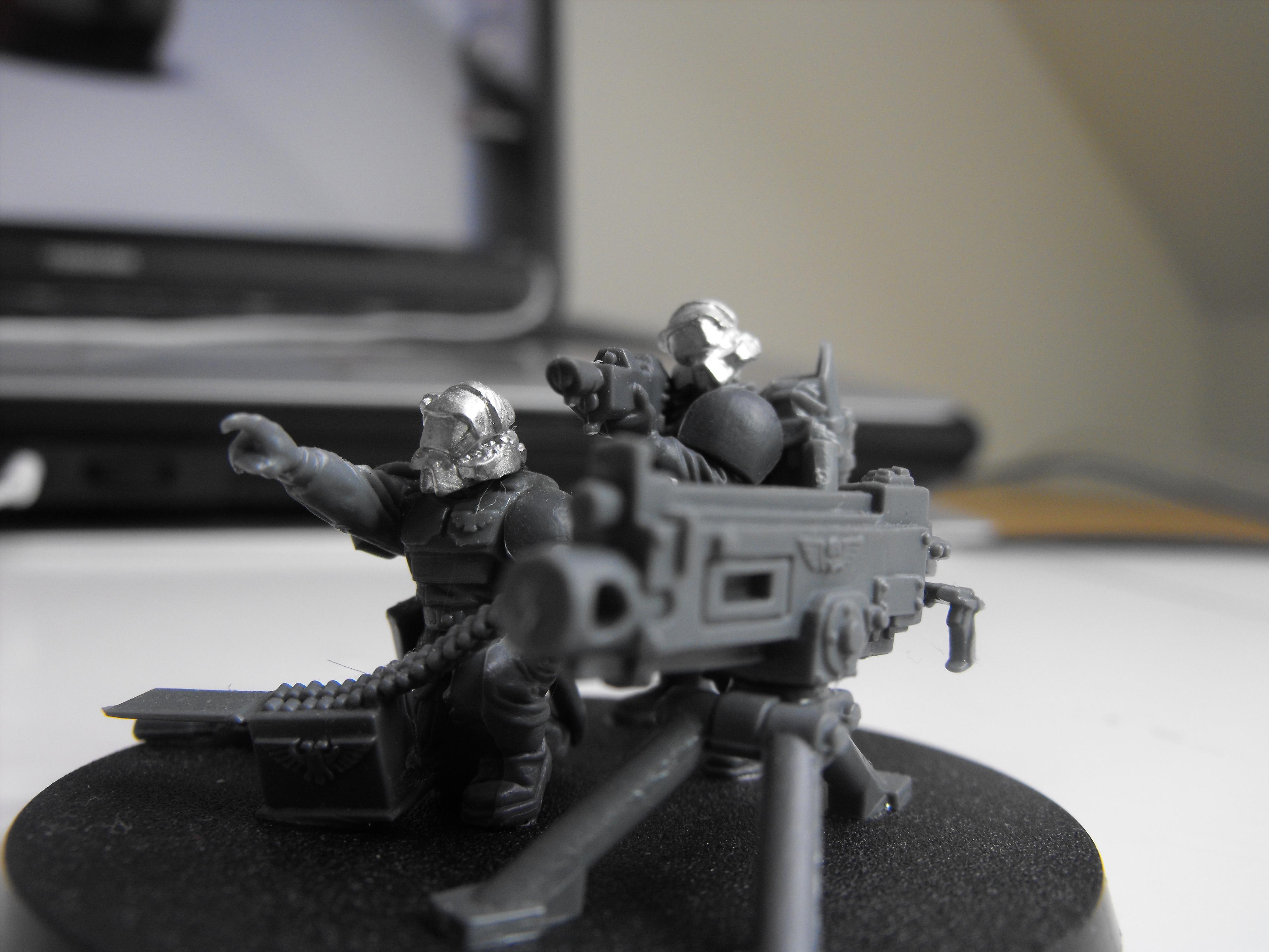 Heavy weapons platform.  Reloading?