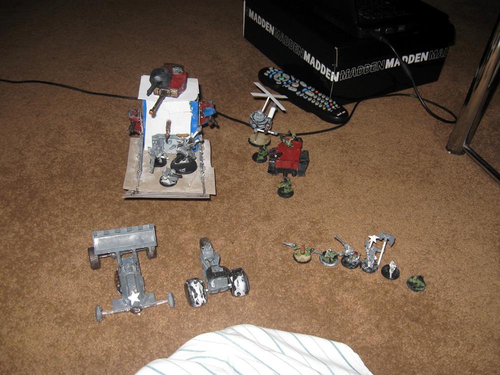 Ammo Runt, Battlewagon, Big Choppa, Big Gunz, Big Mek, Big Shoota, Bosspole, Grot Rebel, Grot Tank, Grots, Heavy Stubber, Kannon, Mekboy, Nob, Orks, Piranha, Rokkits, Shoota, Tau Abuse, Warbuggy