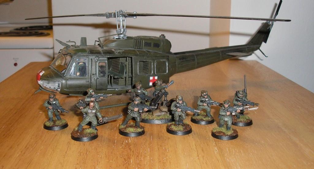 Cadians, Helicopter, Huey, Imperial Guard, Valkyrie, Vietnam