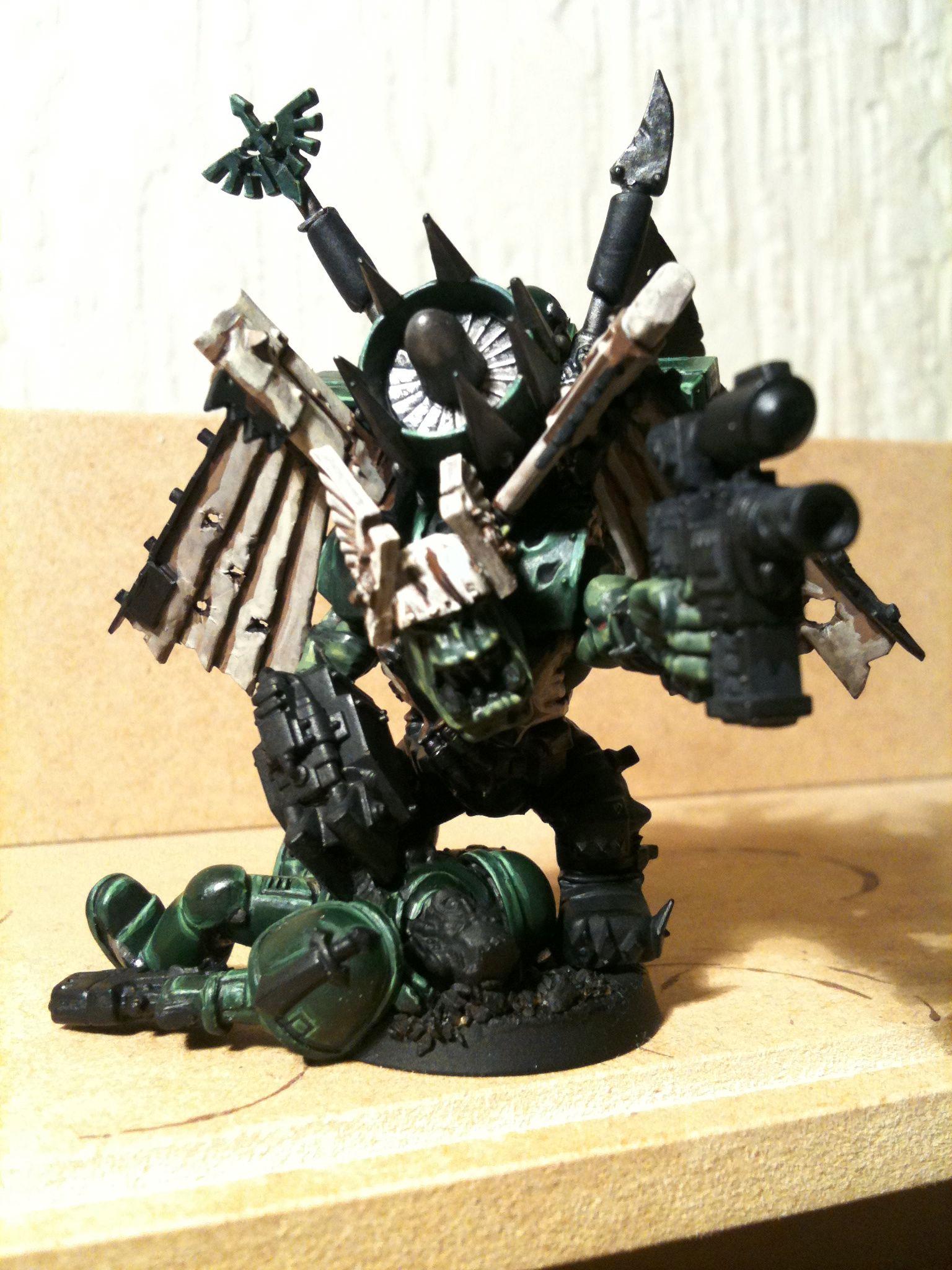 Da Dark Angelz, Nob, Orks, Stormboyz, Work In Progress