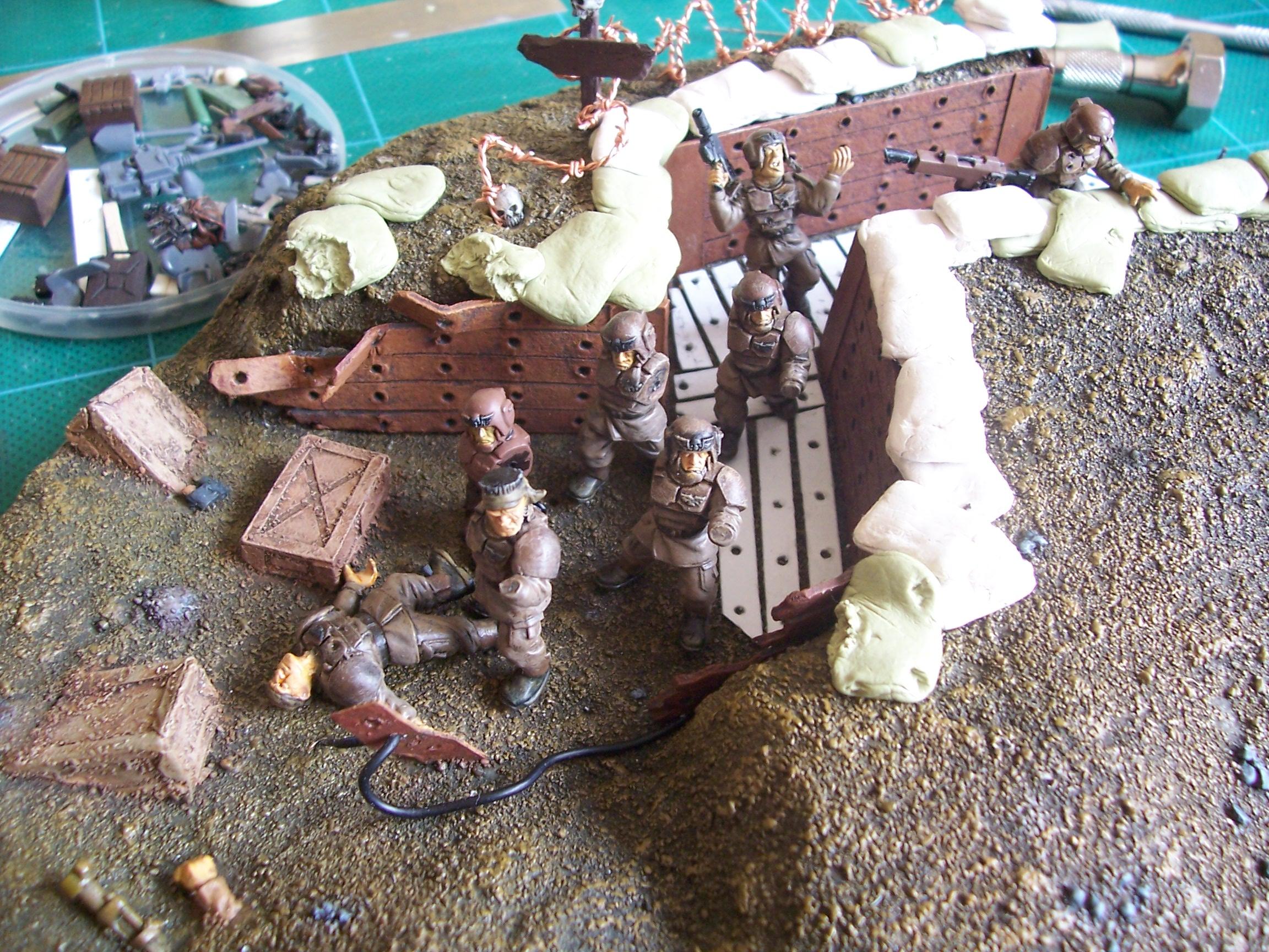 Diorama, Imperial Guard, Trench