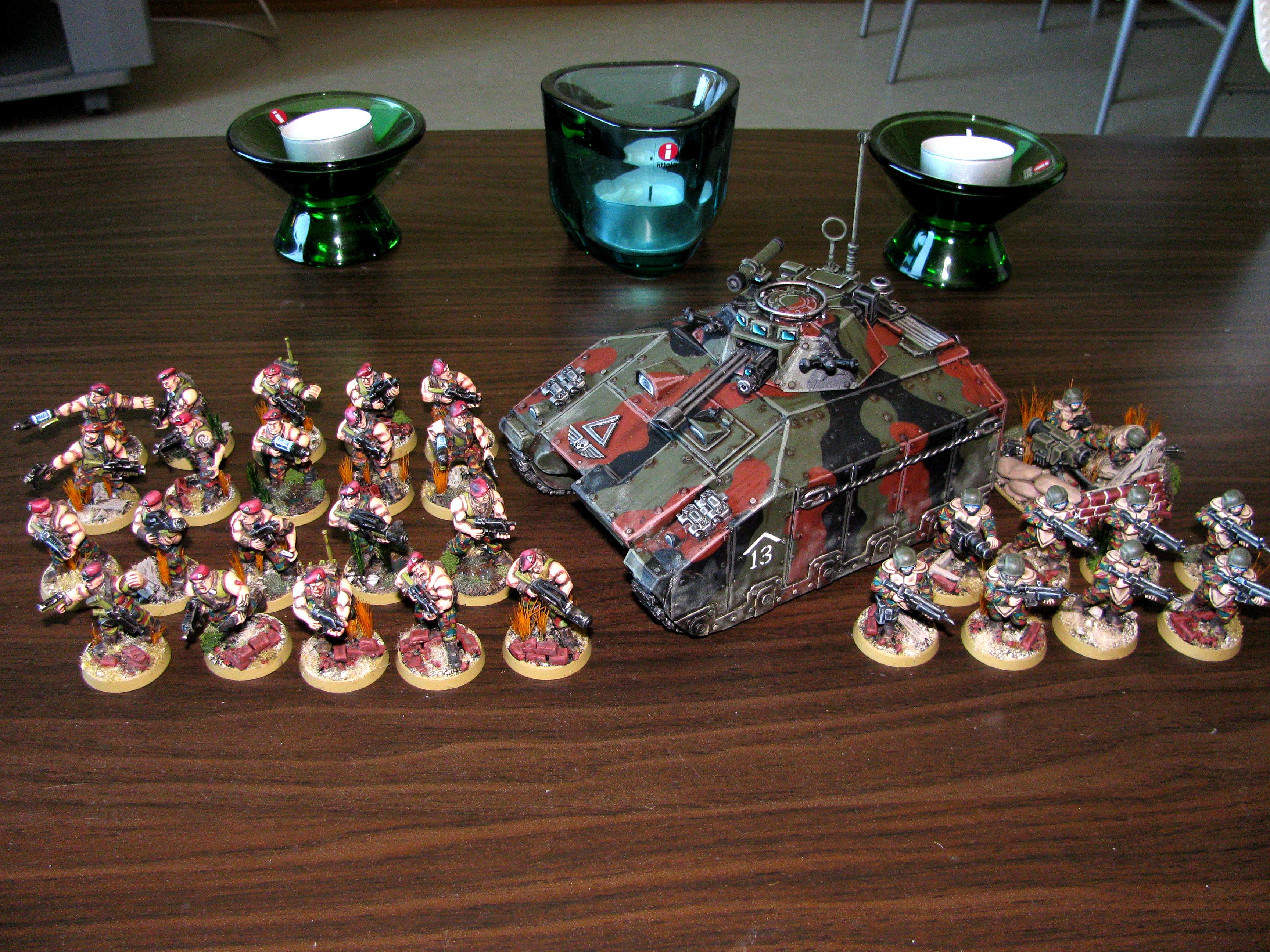 3rd, Belgium, Camouflage, Conversion, Darkon, Imperial Guard, Veteran, Warhammer 40,000, Work In Progress