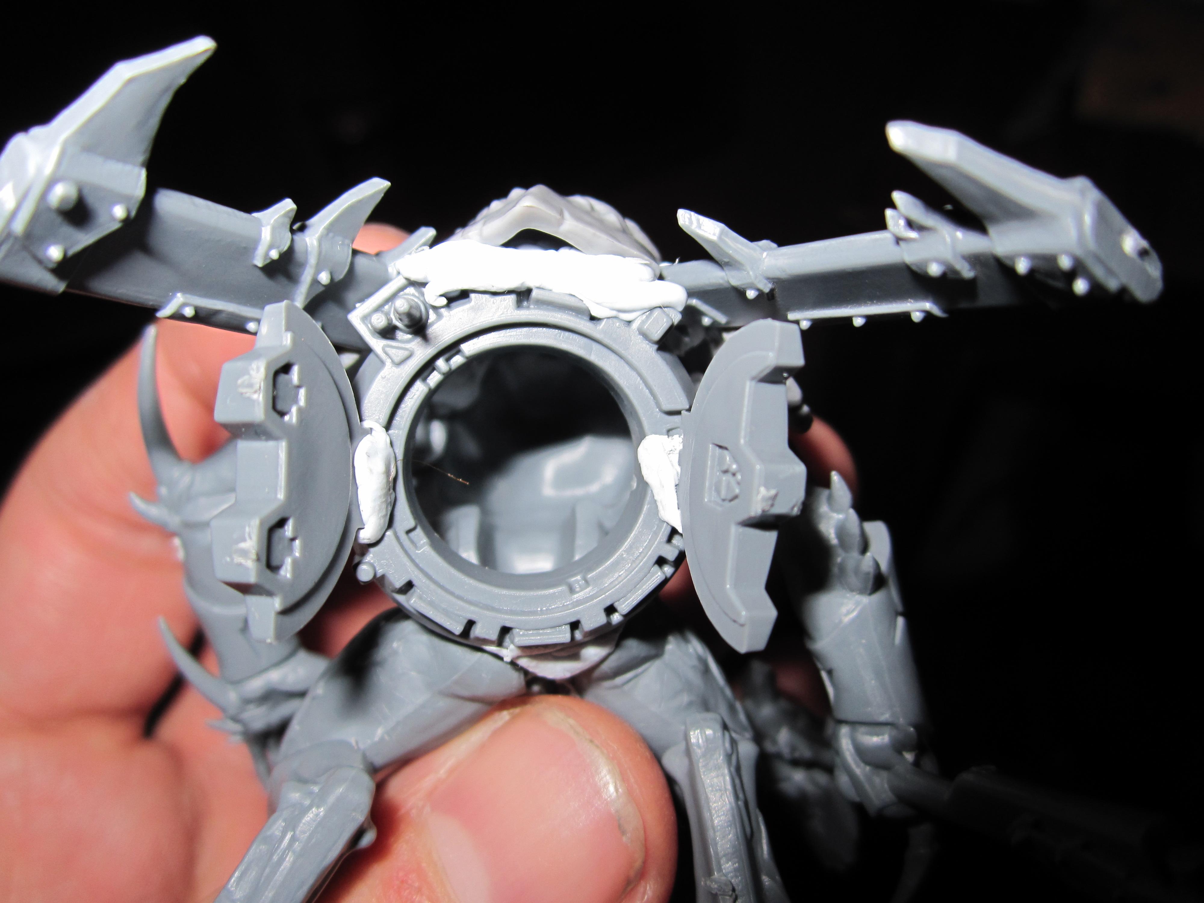 Chaos Daemons, Conversion, Daemon Prince, Nurgle, Warhammer 40,000, Work In Progress