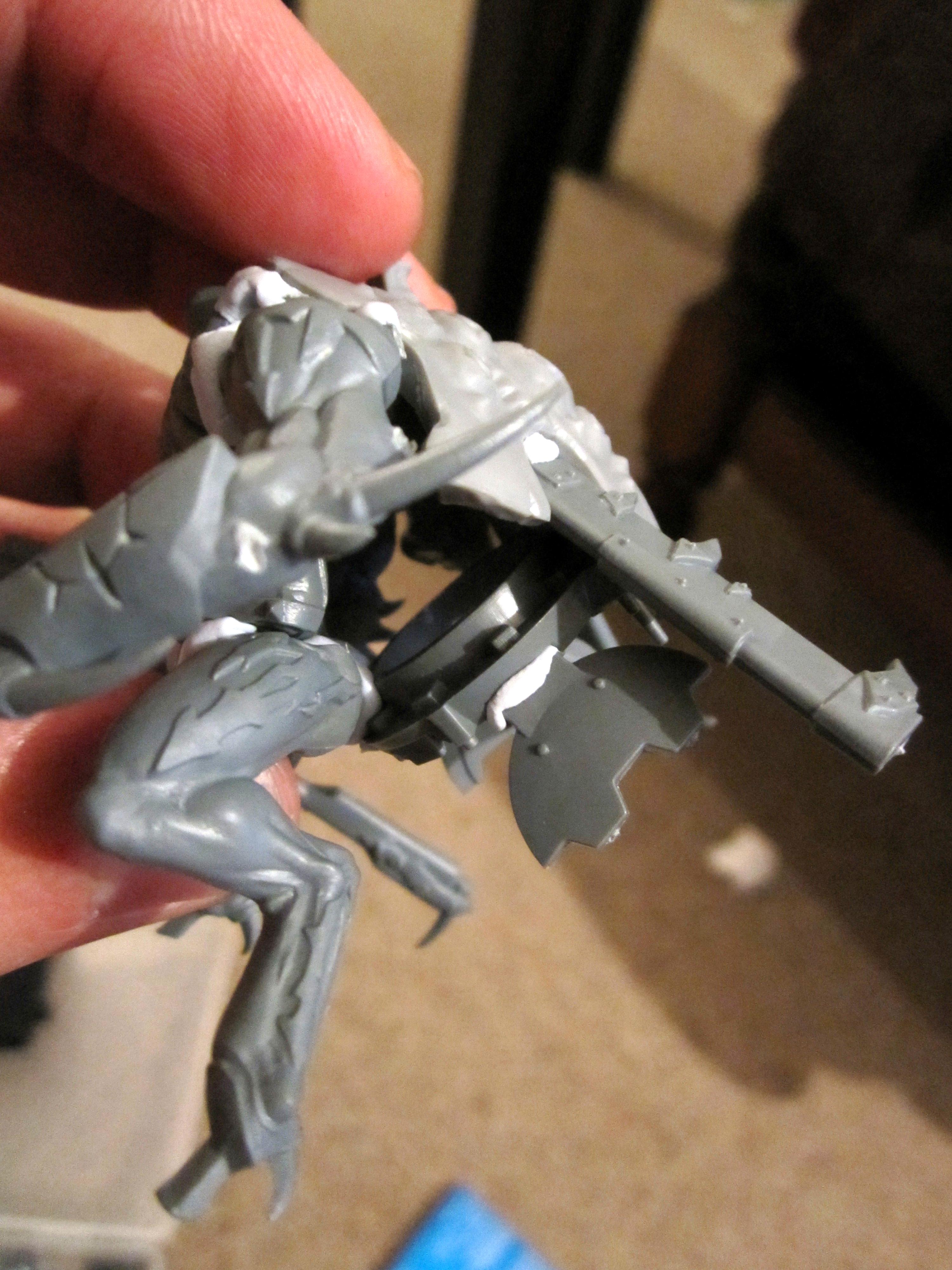 Chaos Daemons, Conversion, Daemon Prince, Nurgle, Warhammer 40,000, Work In Progress