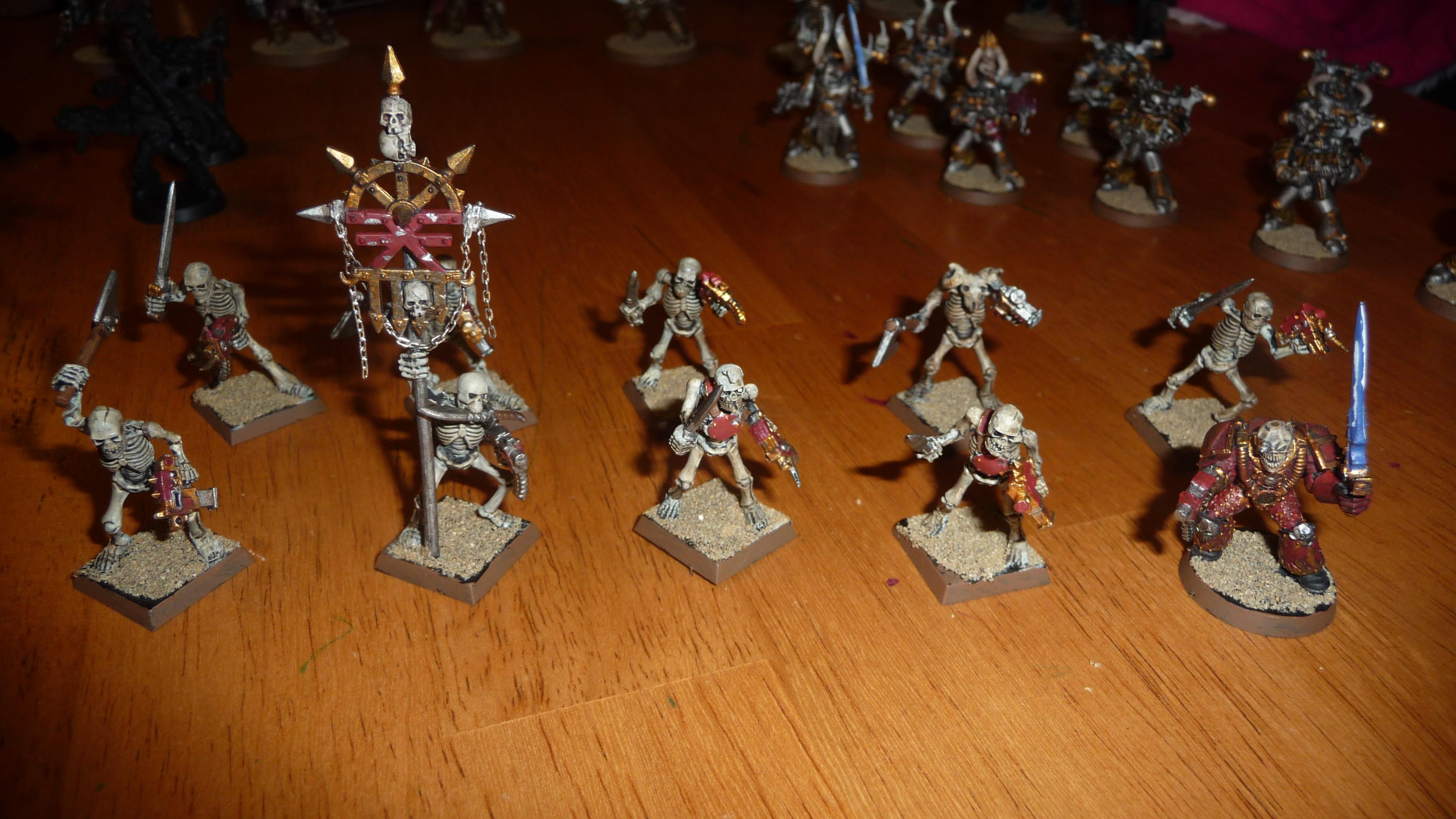Full squad of Command Squad killing zerkers!