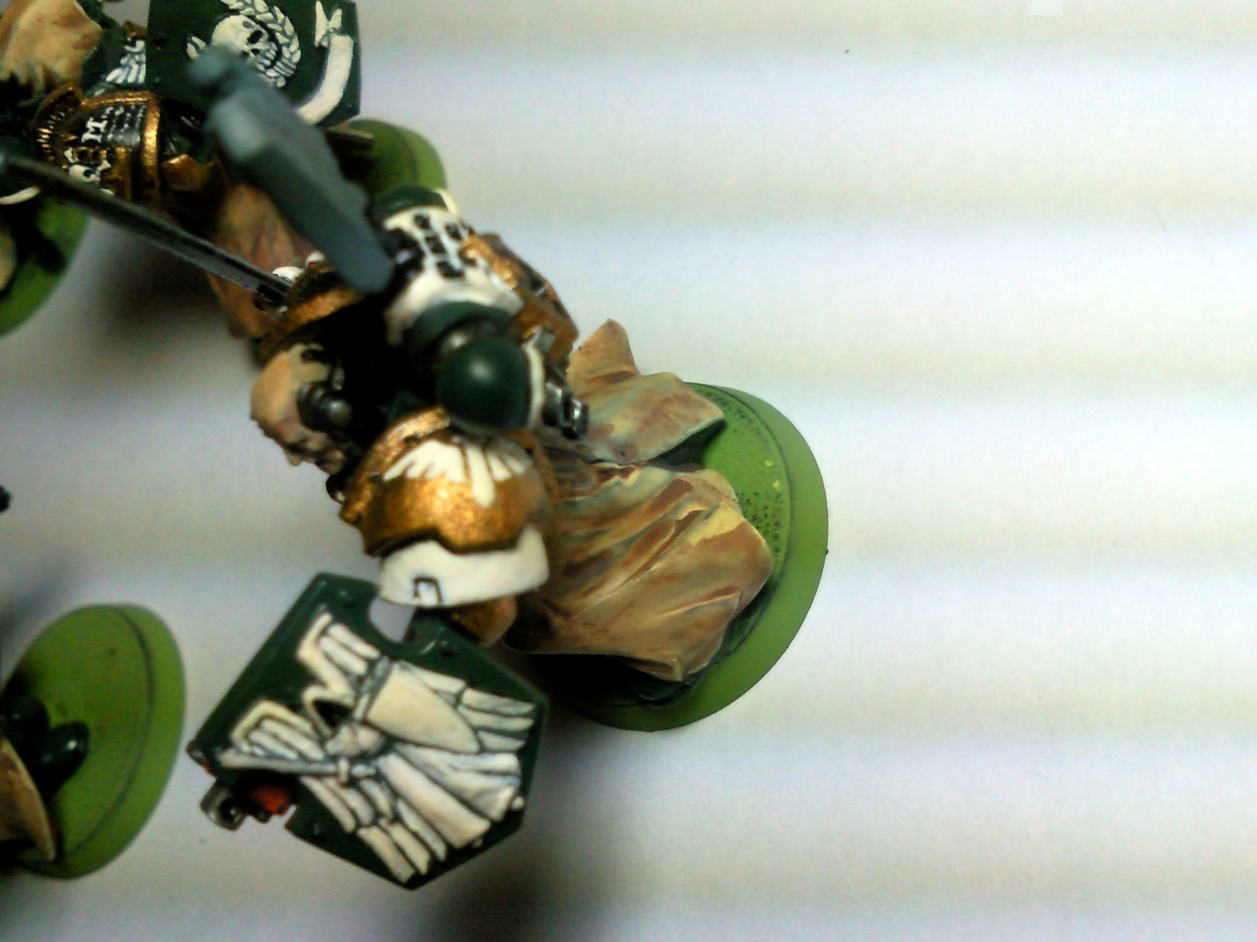 Army, Command Squad, Dark Angels, Headquarters, Infantry, Space Marines, Veteran, Warhammer 40,000, Work In Progress