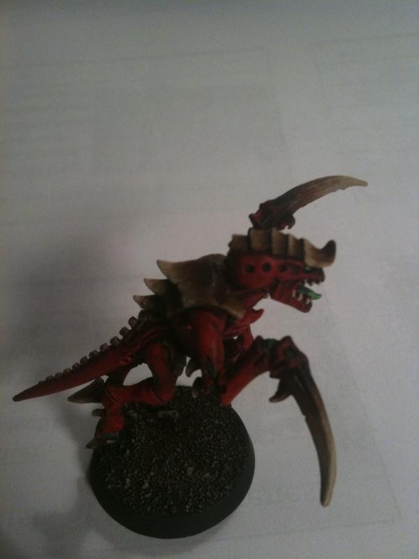 Really bad camera, hopefully you can see the vibrant red/bonefade
