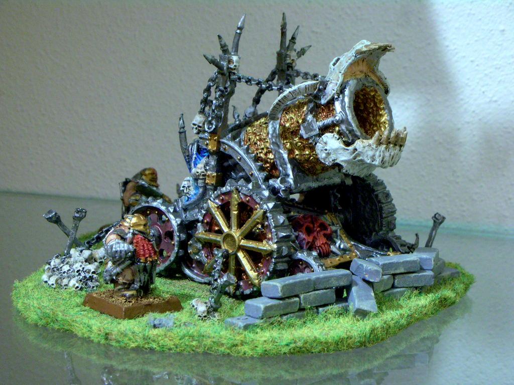 Chaos, Chaos Dwarves, Hellcannon, Warhammer Fantasy