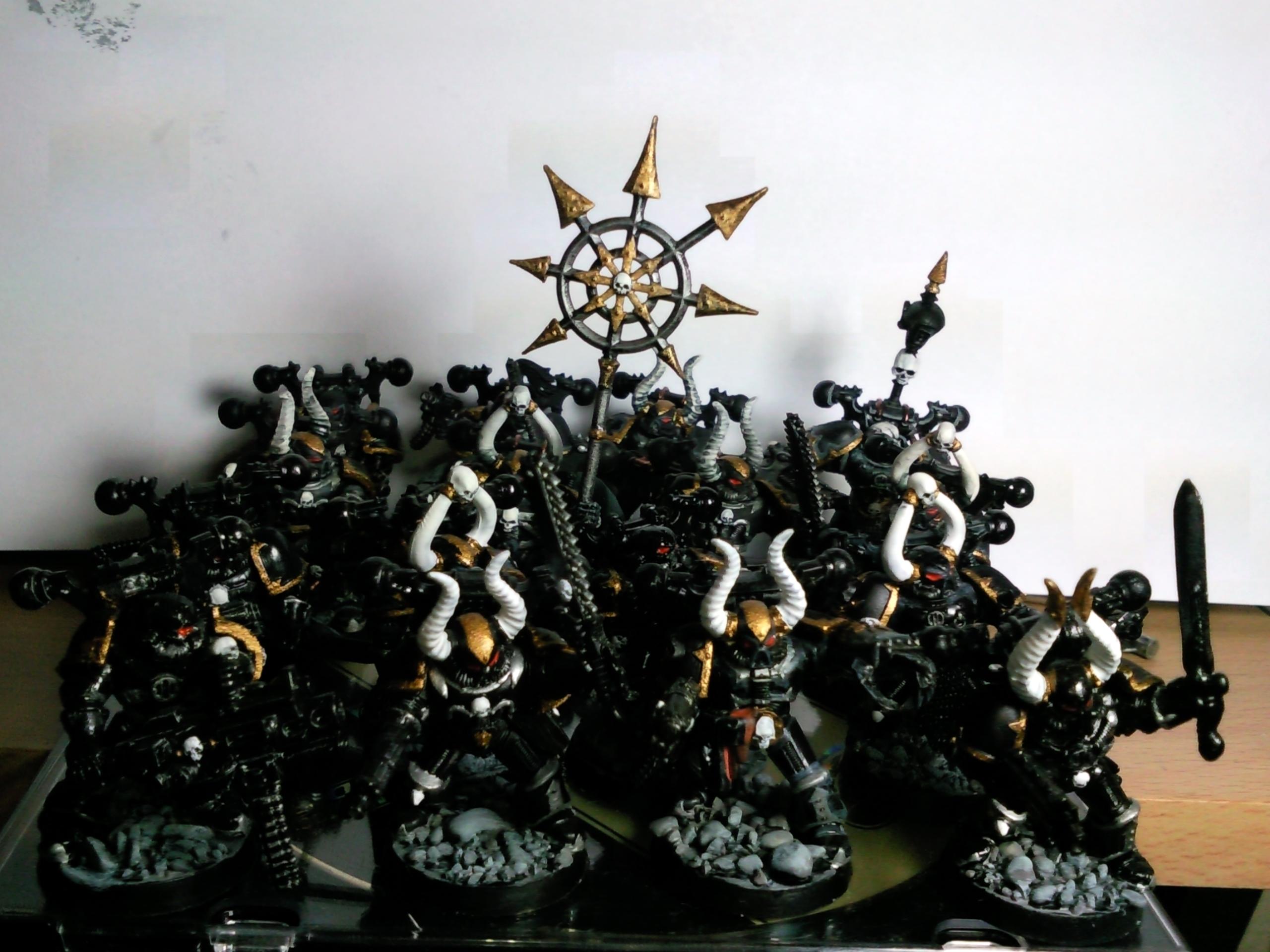 Army, Black Legion, Chaos, Chaos Space Marines, Infantry, Troops, Warhammer 40,000, Work In Progress
