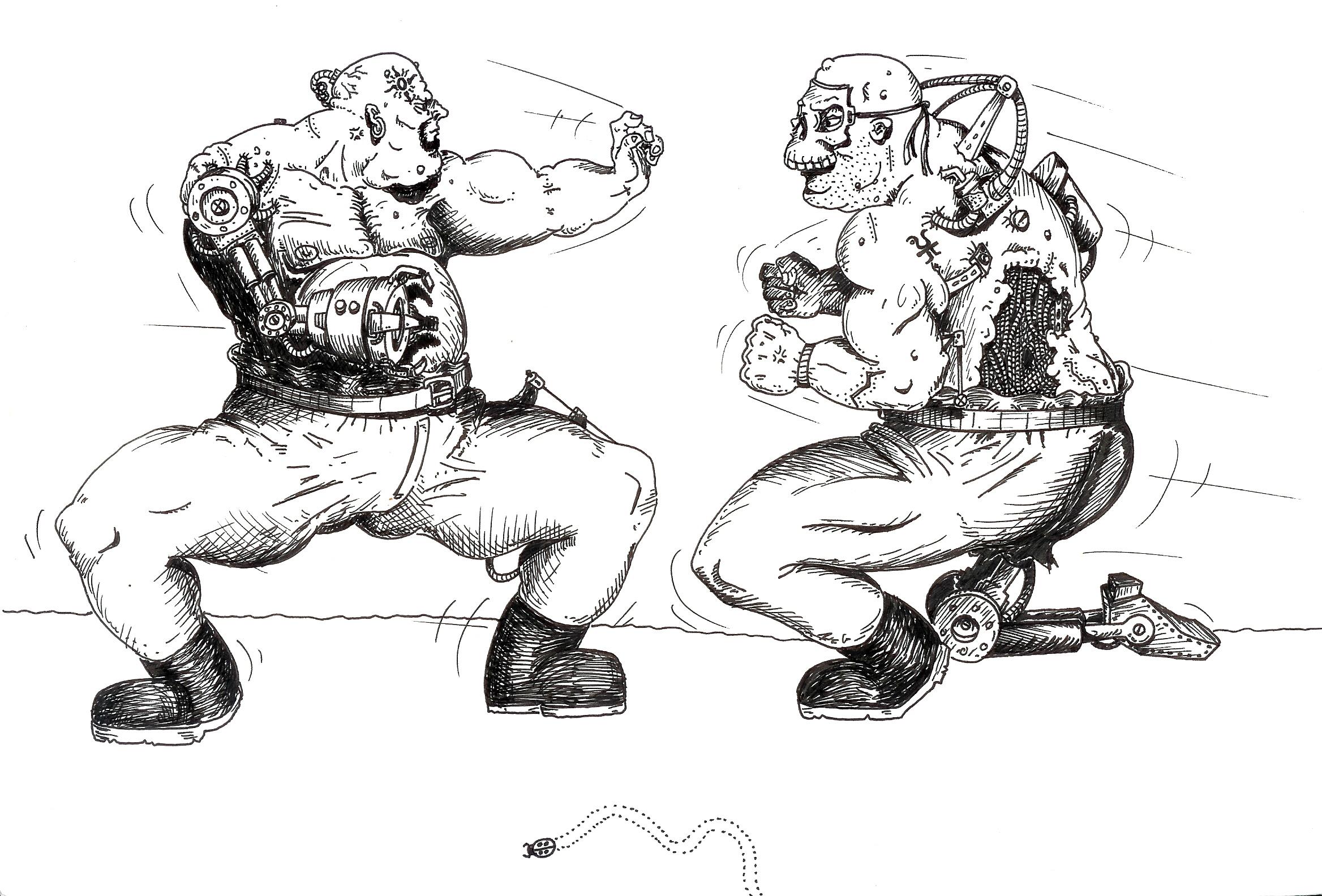 80´s, Artwork, Chaos, Chaos Space Marines, Conversion, Daemons, Drawing, Drawings, First Edition, Old, Old Style, School, Space Marines, Style