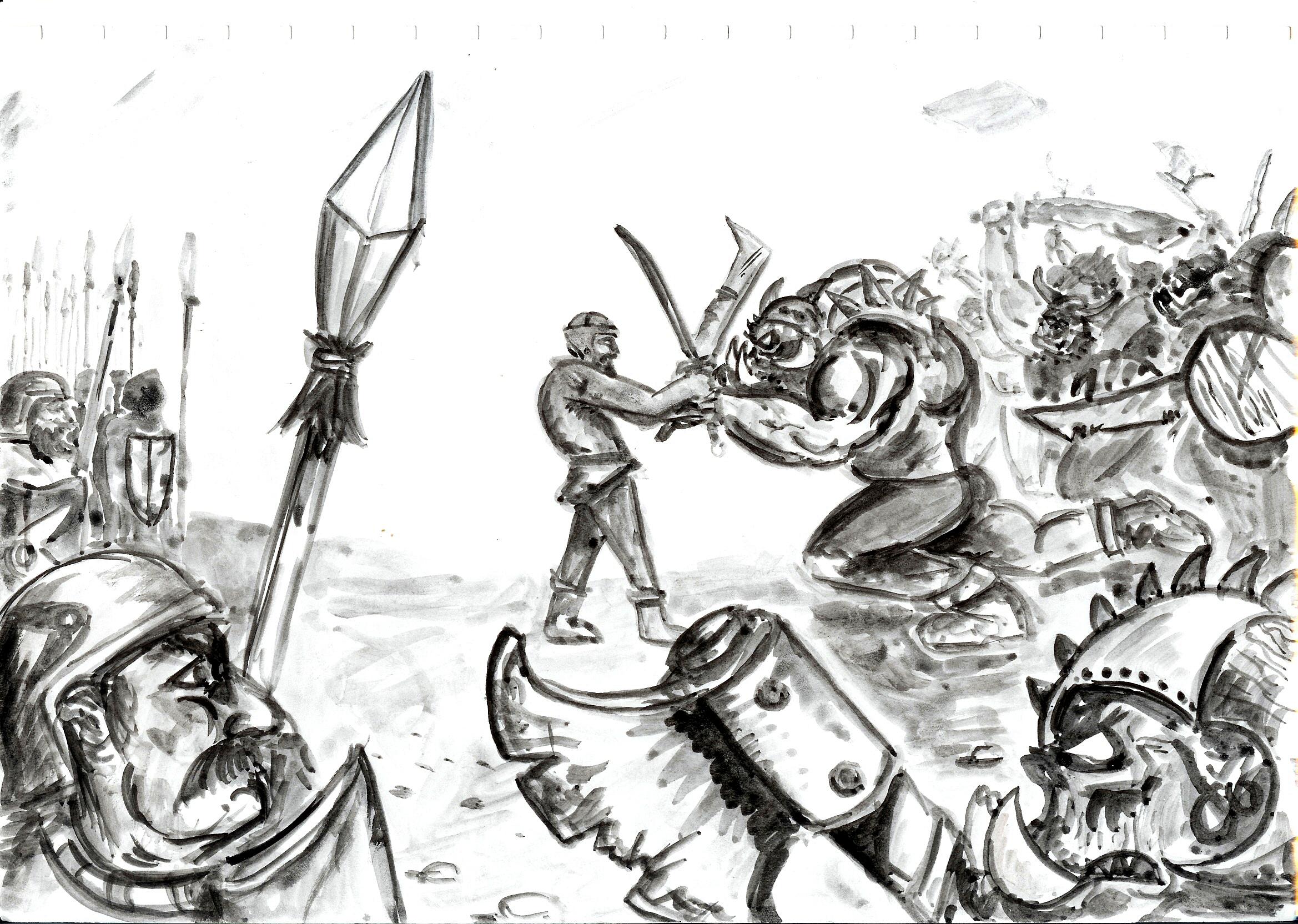80´s, Artwork, Chaos, Chaos Space Marines, Conversion, Daemons, Drawing, Drawings, First Edition, Old, Old Style, School, Space Marines, Style