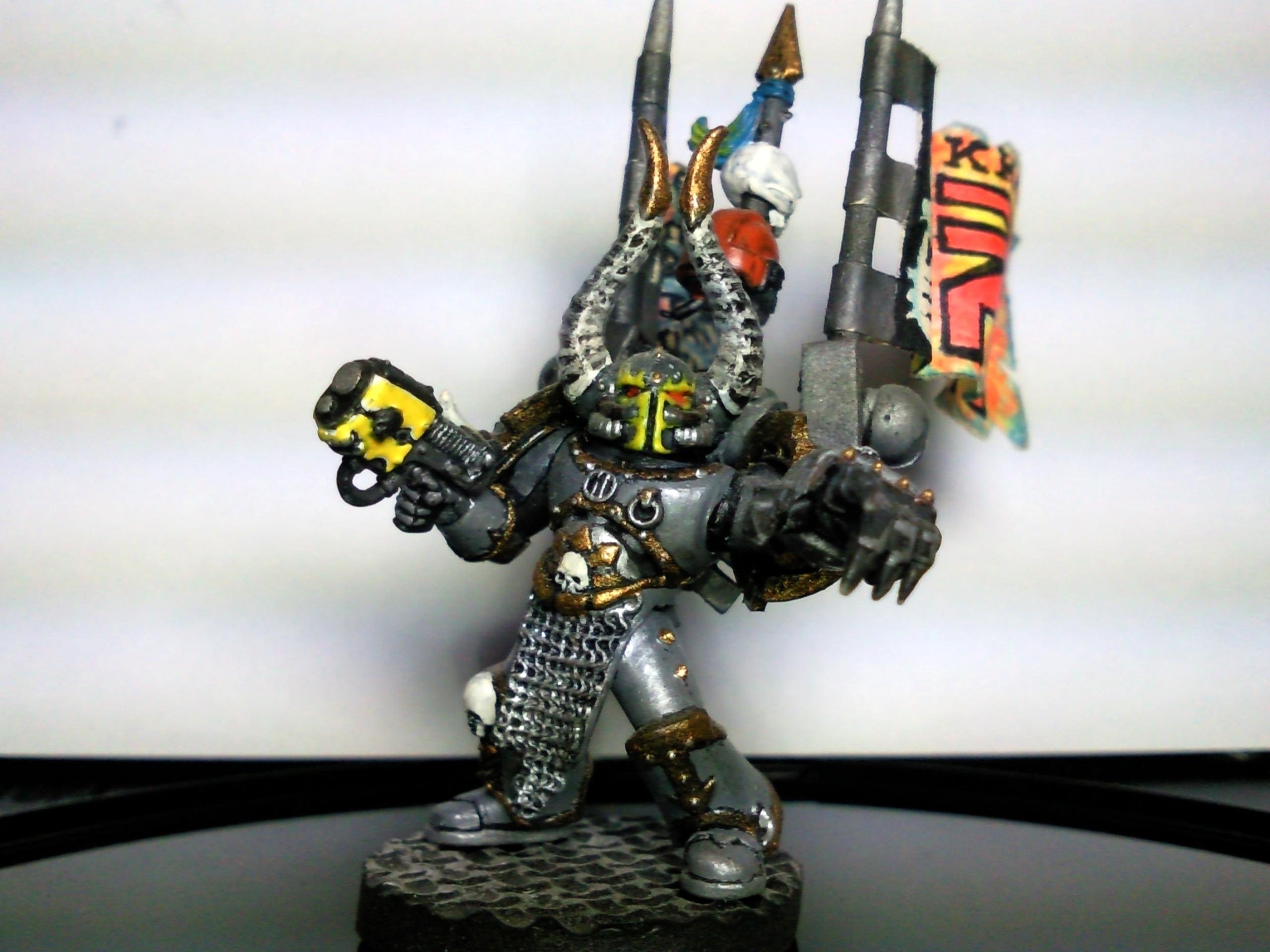 Army, Chaos, Chaos Lord, Chaos Space Marines, Conversion, Infantry, Iron Warriors, Troops, Warhammer 40,000, Work In Progress
