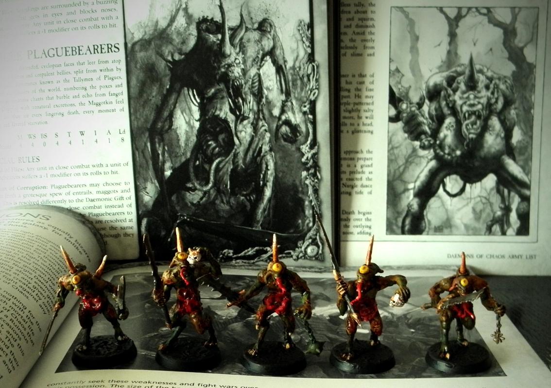 Chaos, Conversion, Daemons, Inspiration, Lesser Daemons, Nurgle, Plaguebearers
