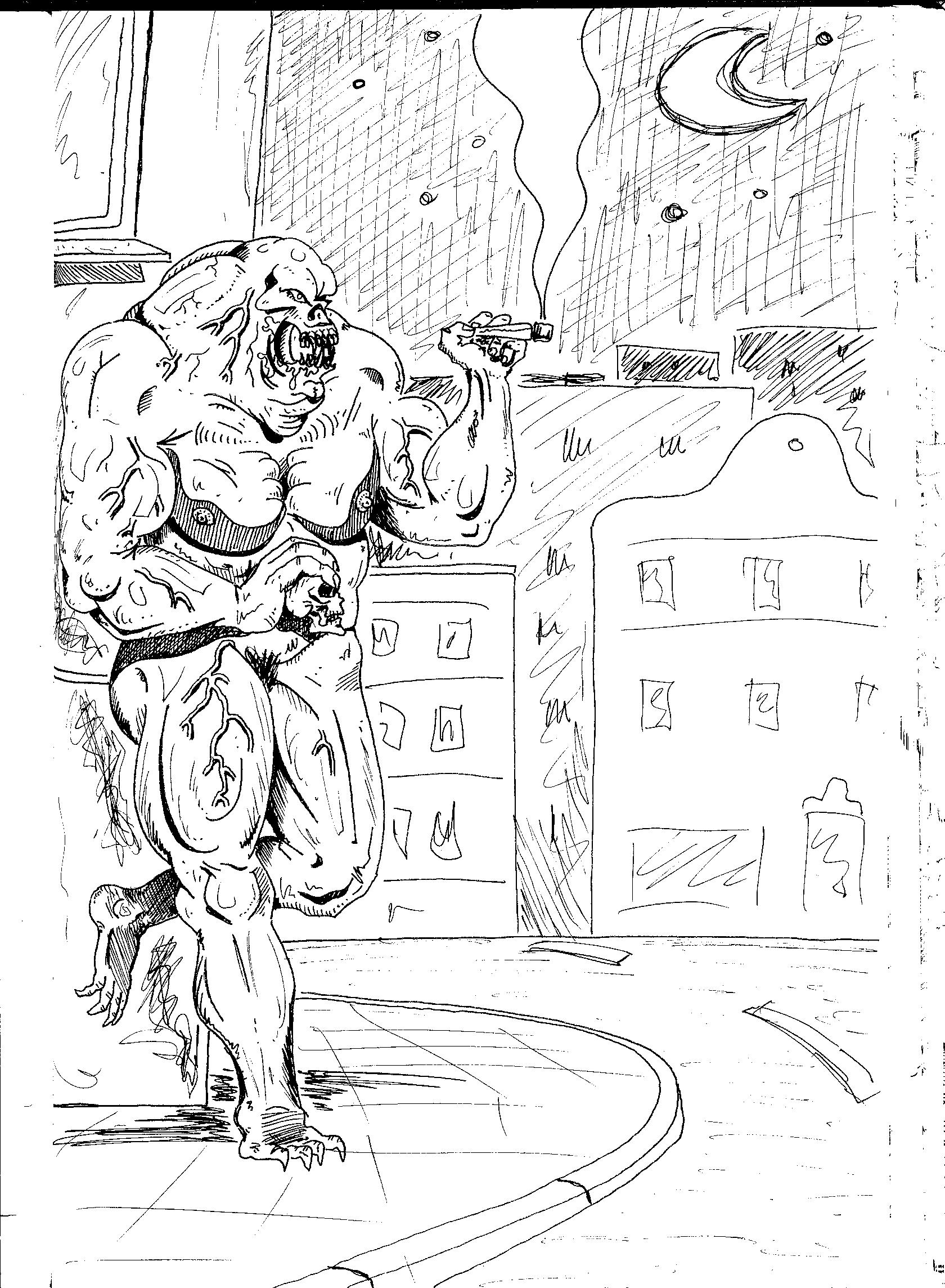Artwork, Chaos, Conversion, Daemons, Drawing, Drawings, Old, School, Space Marines, Style