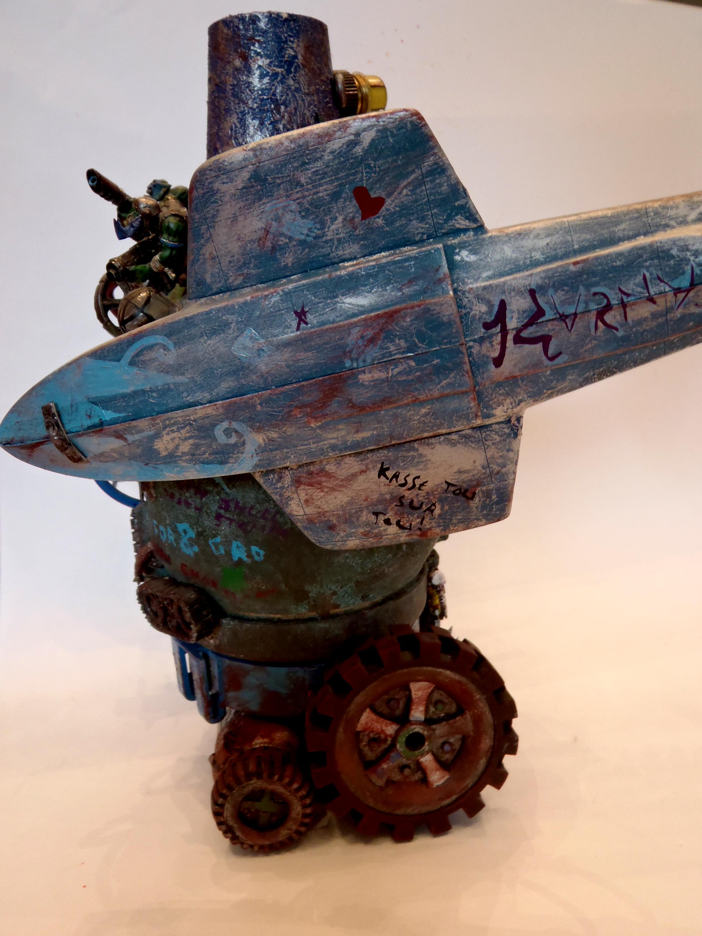 Conversion, Death, Machine, Orks, Skull, Stompa, Vehicle, War