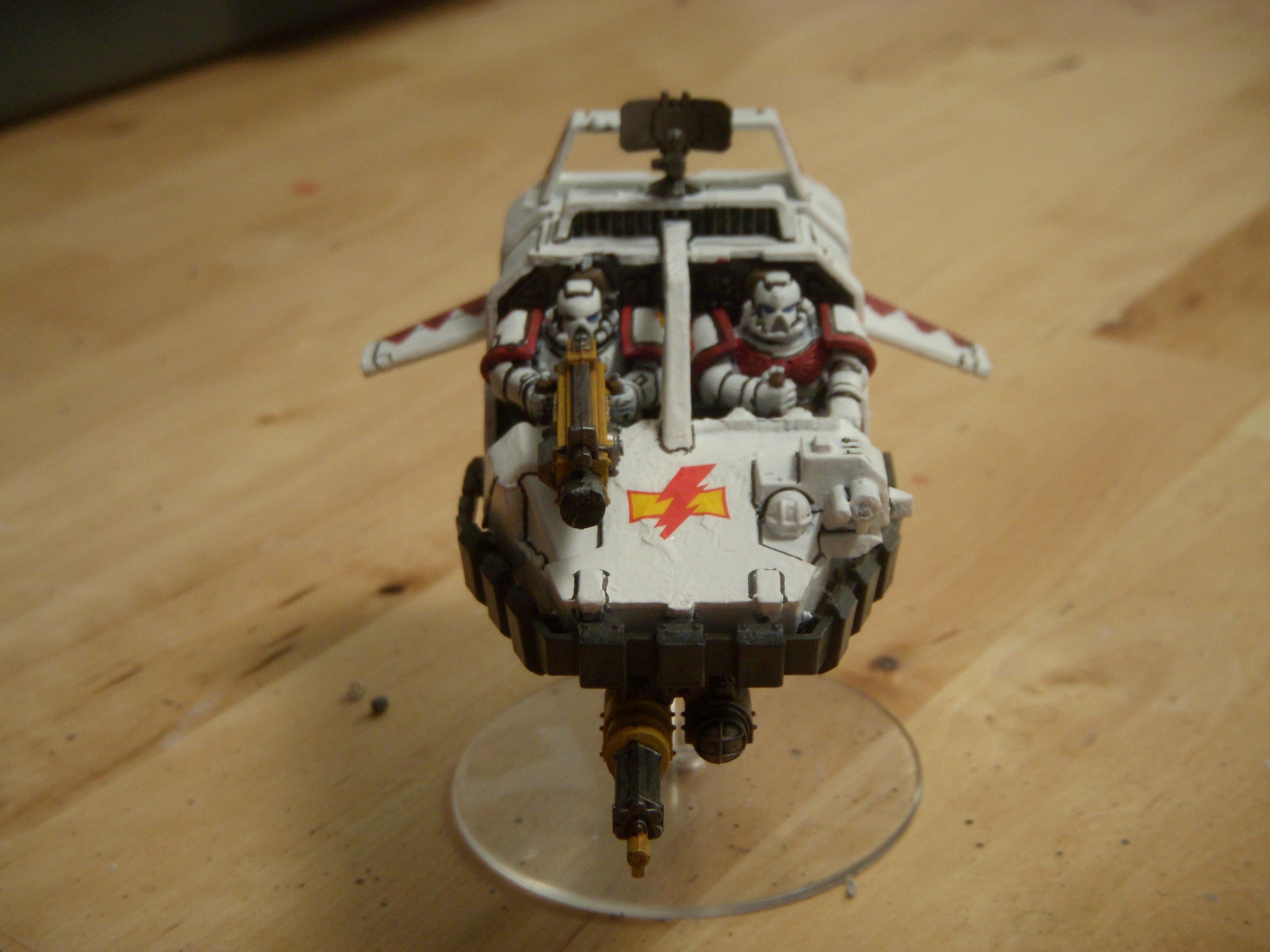 Land Speeder, Space Marine Whitescars, Space Marines, Warhammer 40,000, White Scars