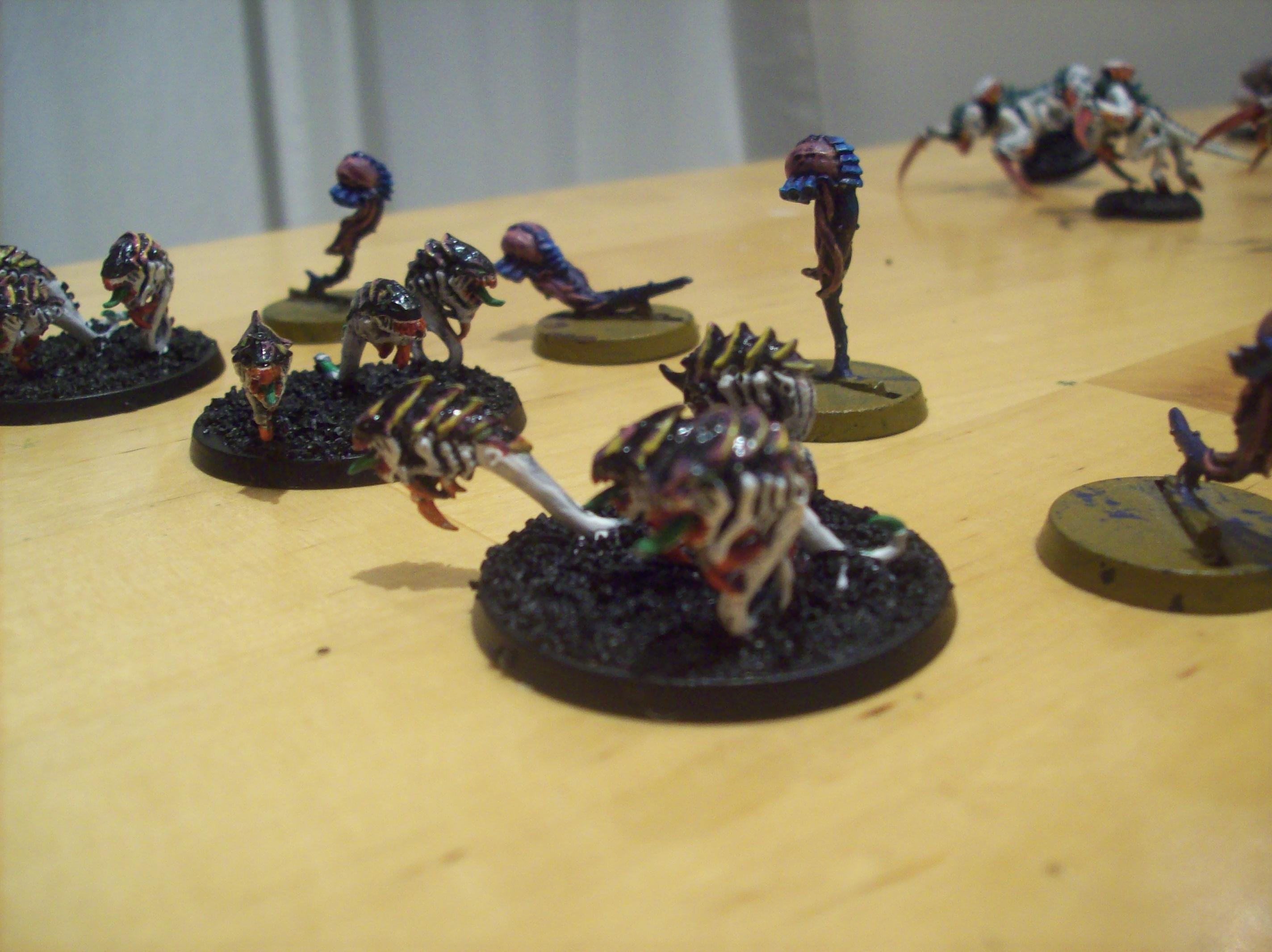 Rippers (X=Pink and Yellow, Y= Blue) and Spore Mines