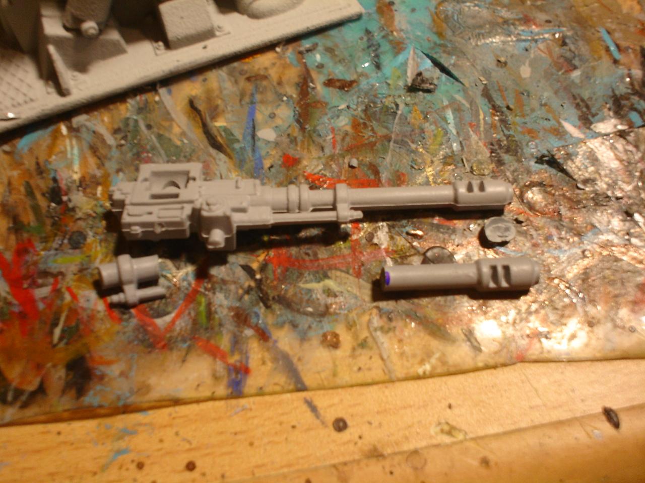 Adding recoil cylinders.