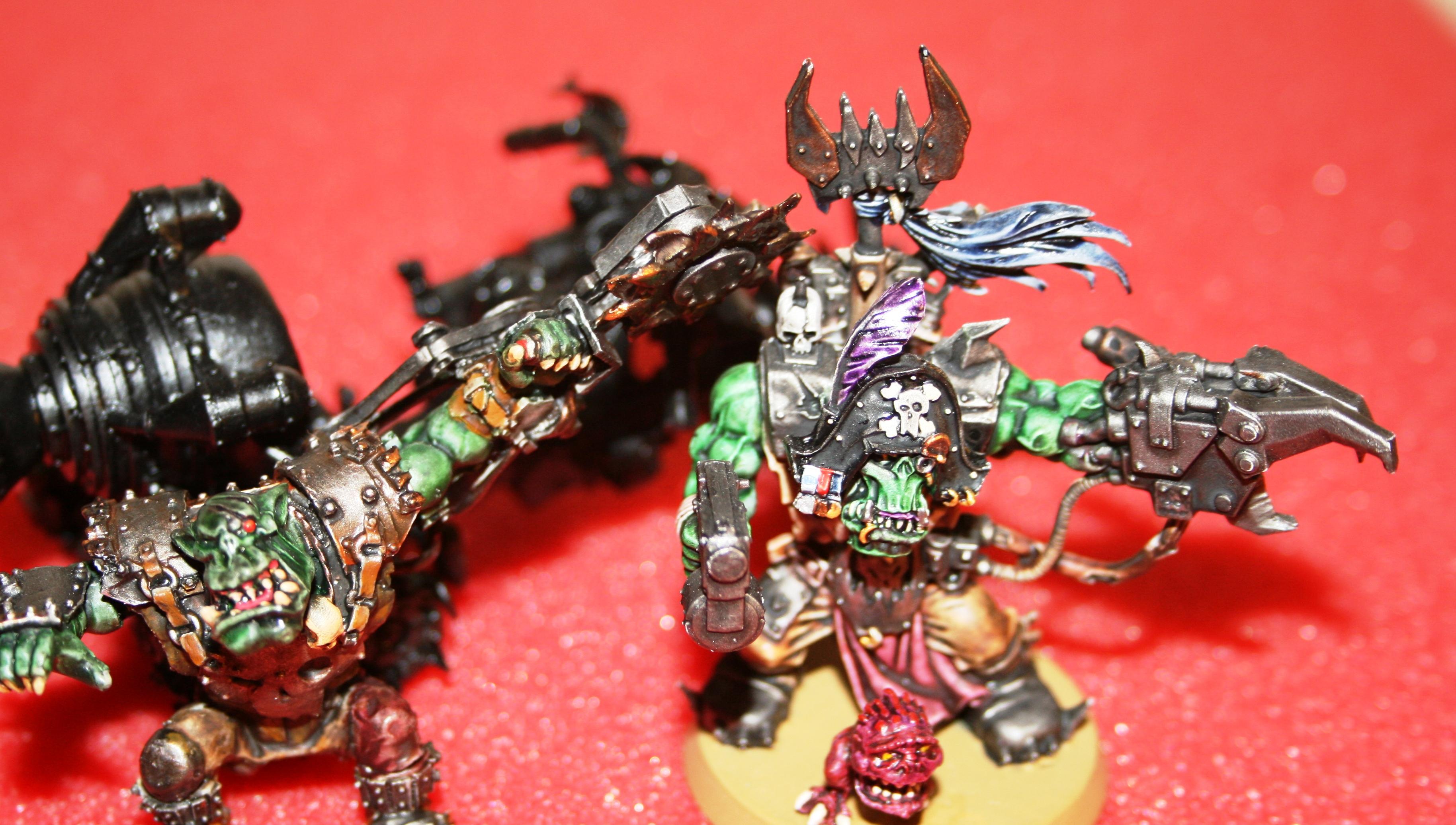 Orks, Pirate, Warboss, Warhammer 40,000, Wash