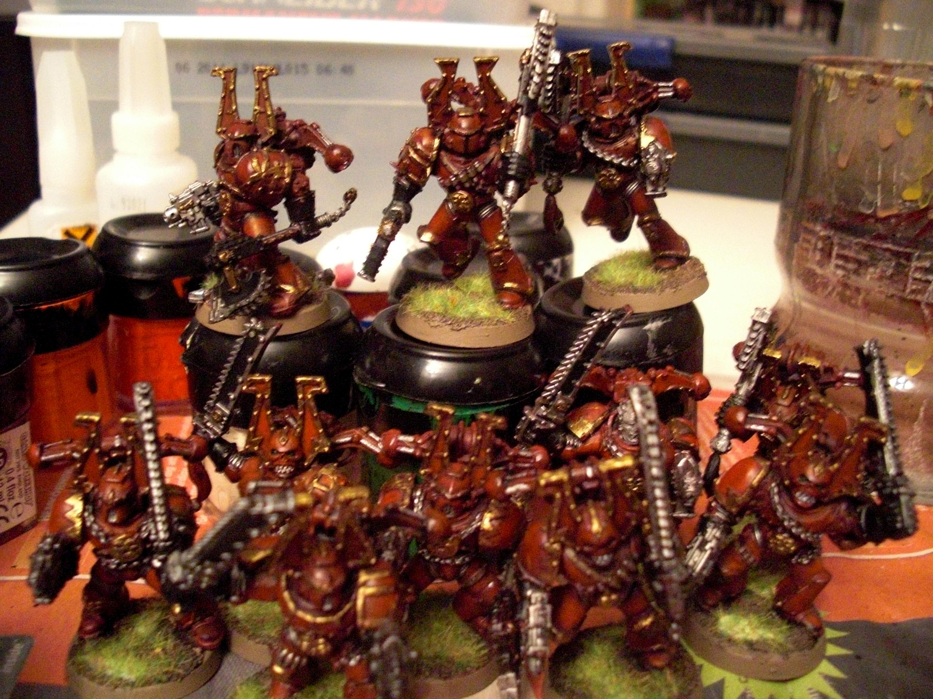 Berserkers, Chaos Space Marines, Khorne, Warhammer 40,000, World Eaters