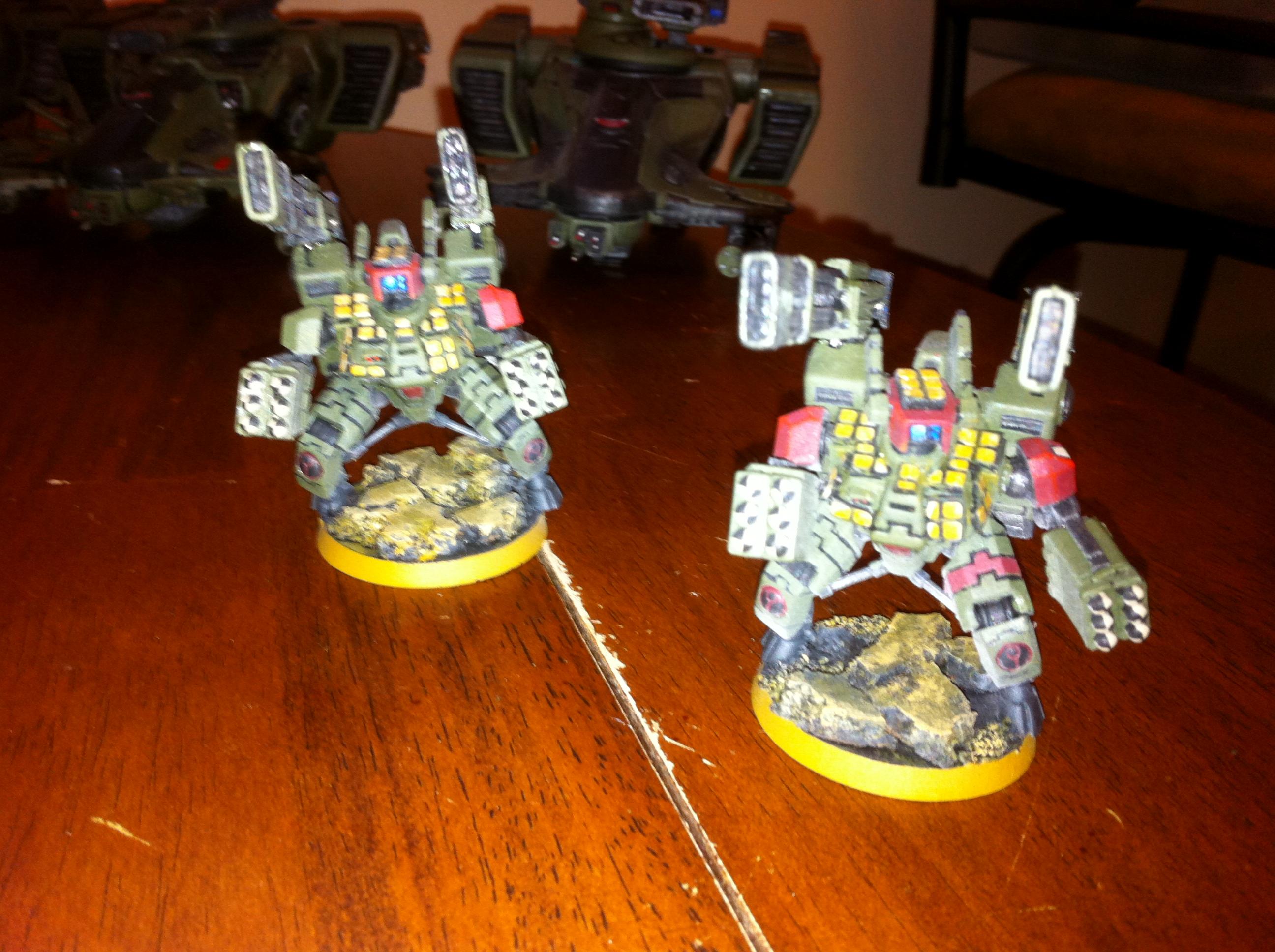 Tau, Broadsides