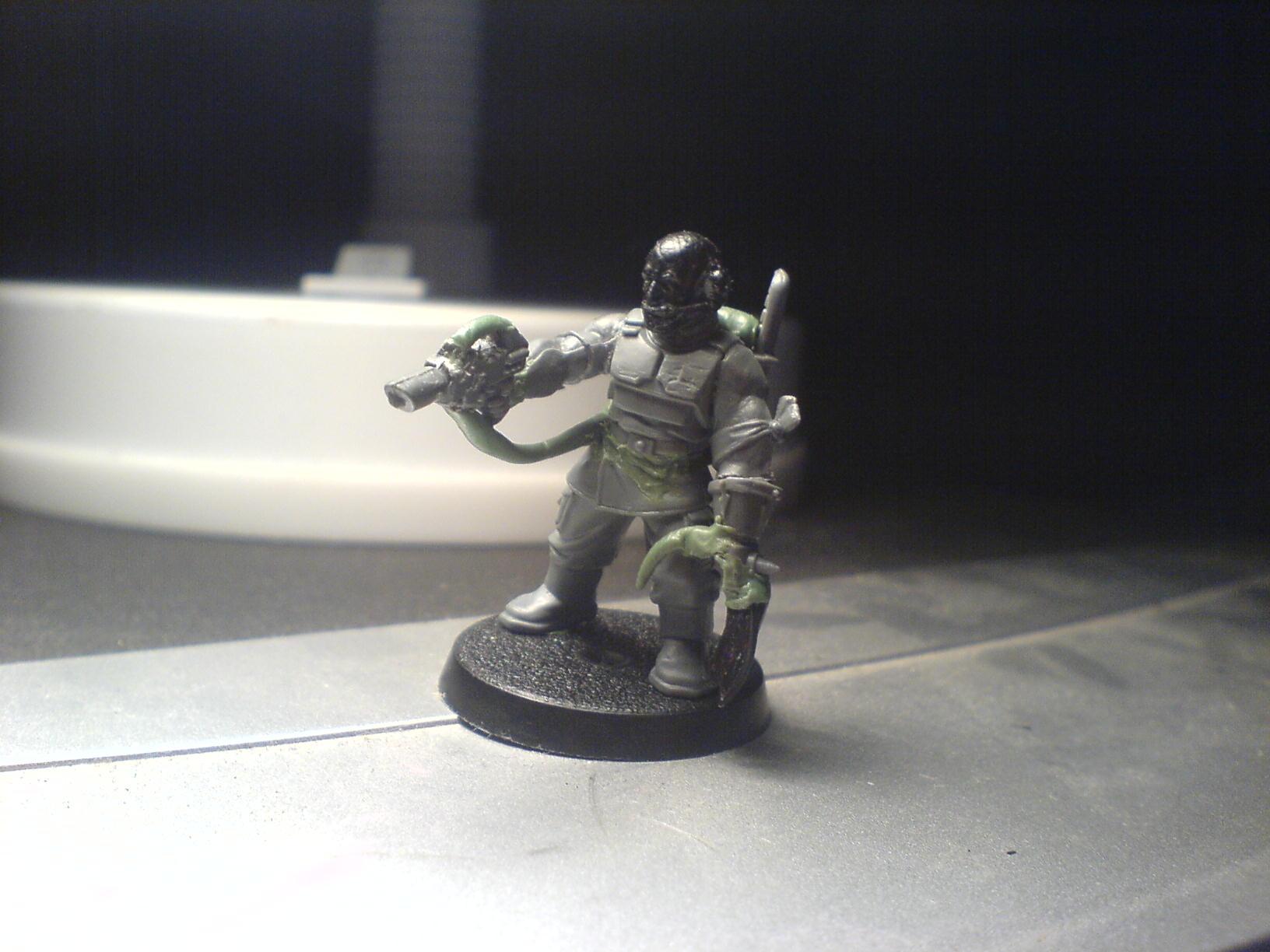 Conversion, Hot Shot Laser Powerpack, Slaanesh, Traitor Guard