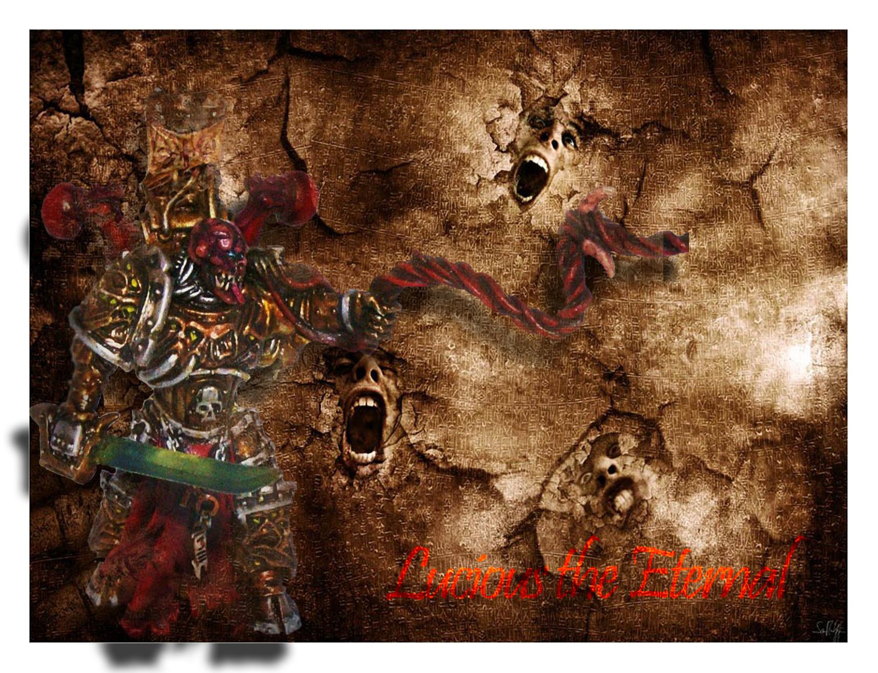Chaos, Chaos Daemons, Chaos Space Marines, Conversion, Daemons, Khorne, Lucious, Warhammer 40,000
