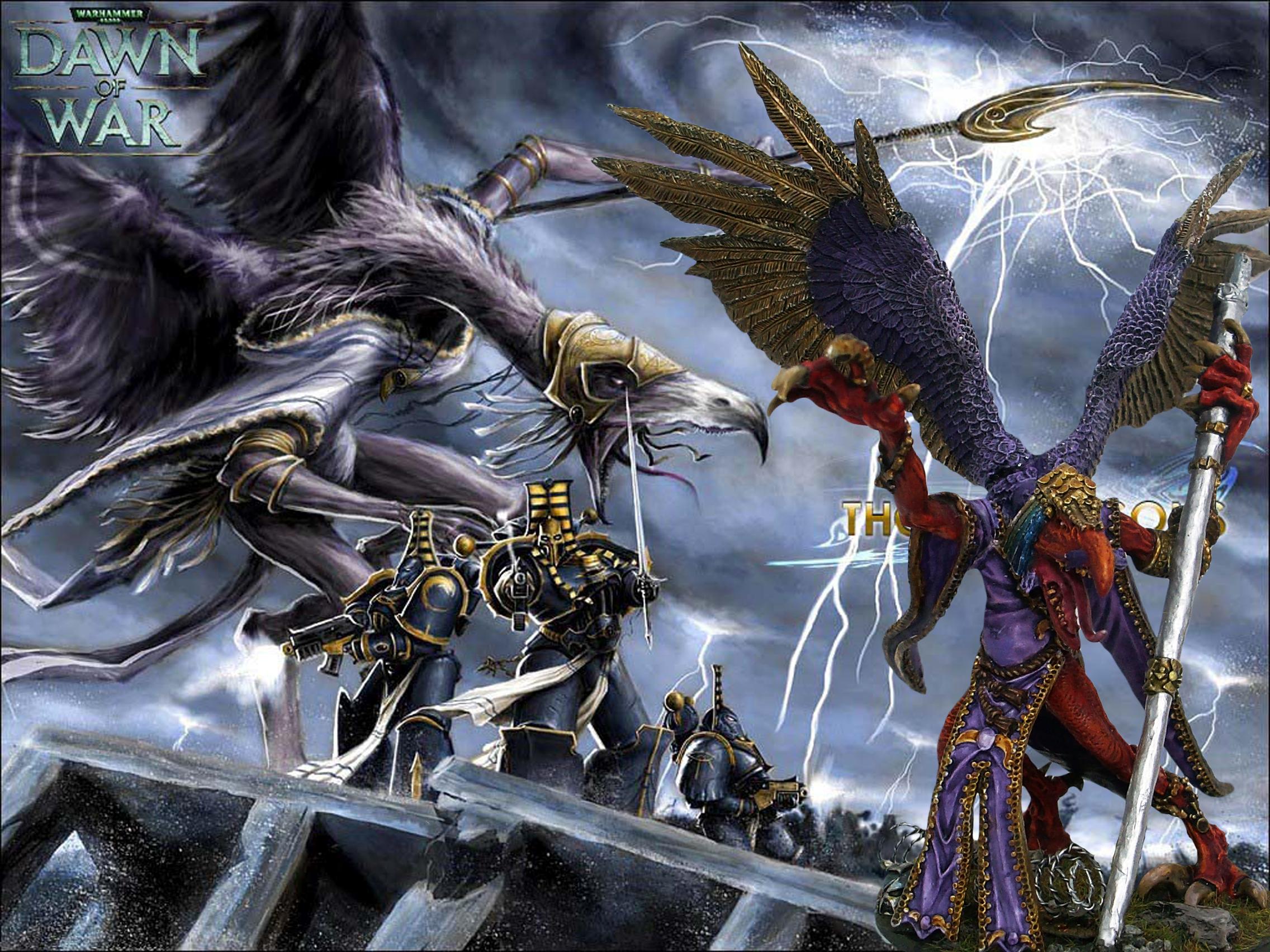Chaos, Chaos Daemons, Chaos Space Marines, Conversion, Daemons, Greater Demon, Khorne, Lord Of Change, The Oracle, Tzeench, Warhammer 40,000