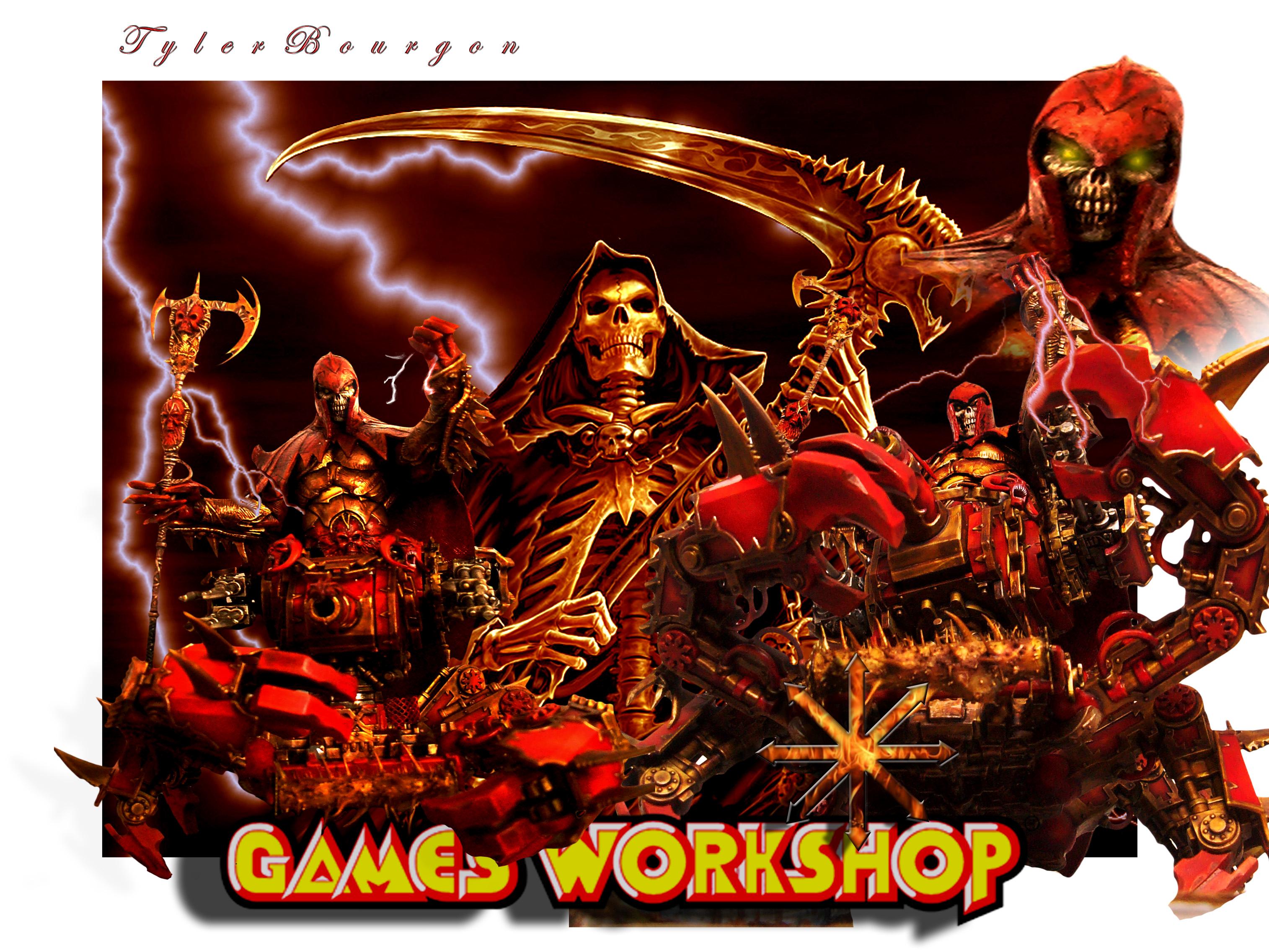 Chaos, Chaos Daemons, Chaos Space Marines, Conversion, Daemons, Defiler, Khorne, Slaughterfiend, Soul Grinder, Warhammer 40,000