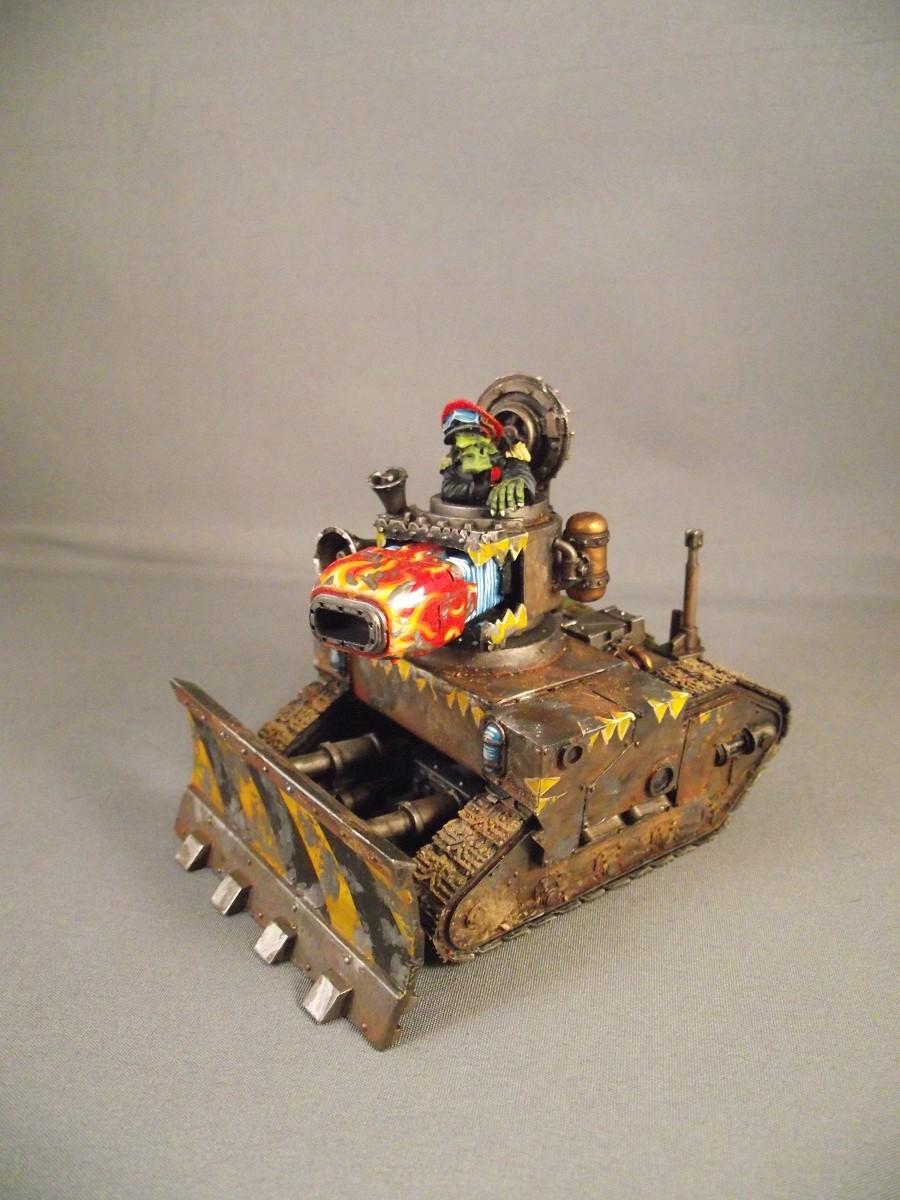 Grots, Guard Abuse, Leman Russ, Looted, Orks, Tank