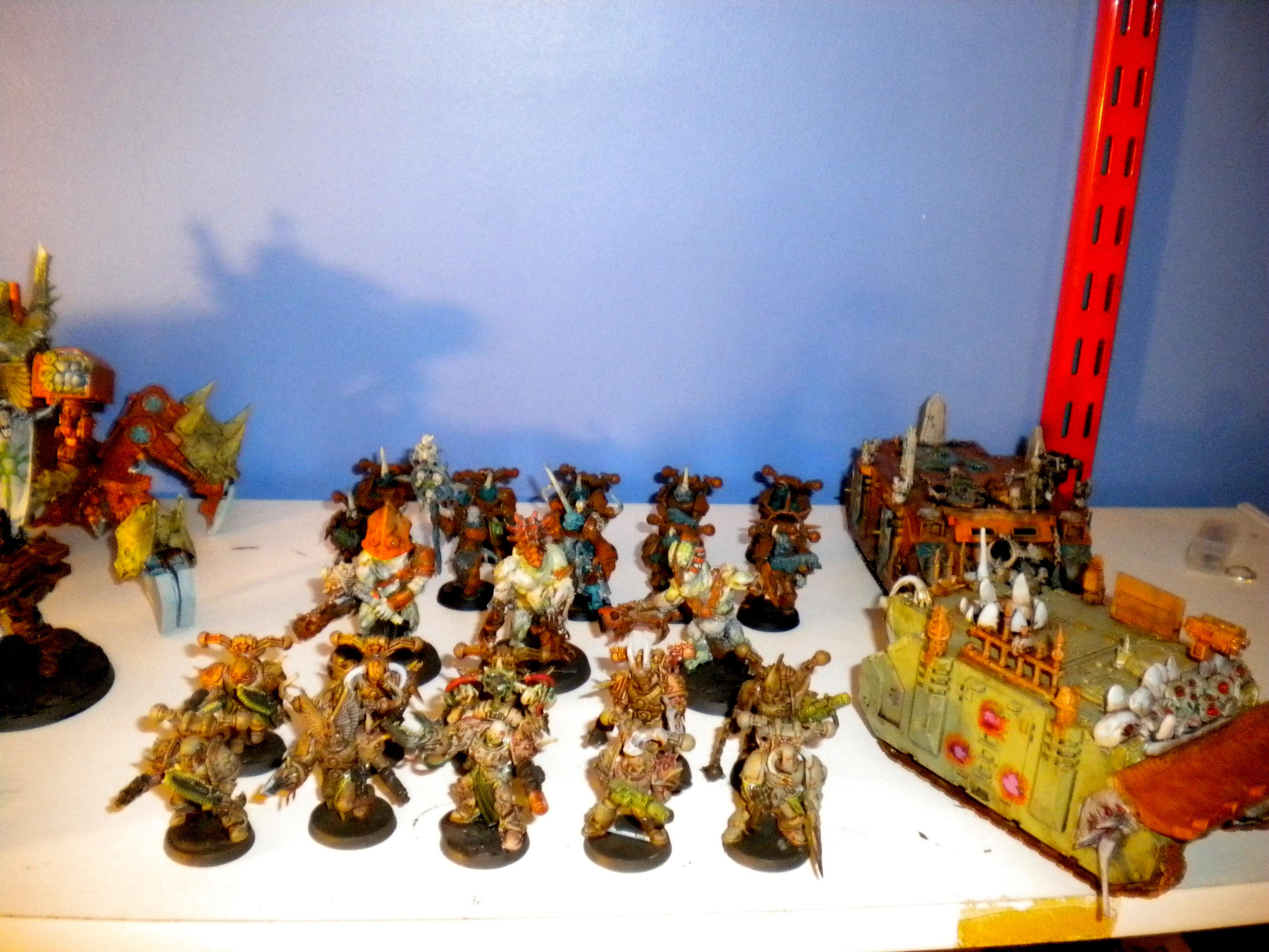 Chaos, Chaos Army, Chaos Rhino, Conversion, Daemon Prince, Defiler, Nurgle, Nurgle Army, Plague Marines