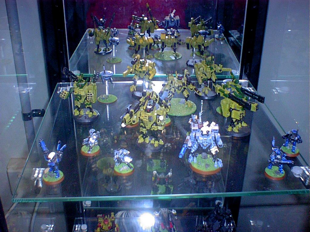 Battlesuit, Blue, Green, Tau, Warhammer 40,000
