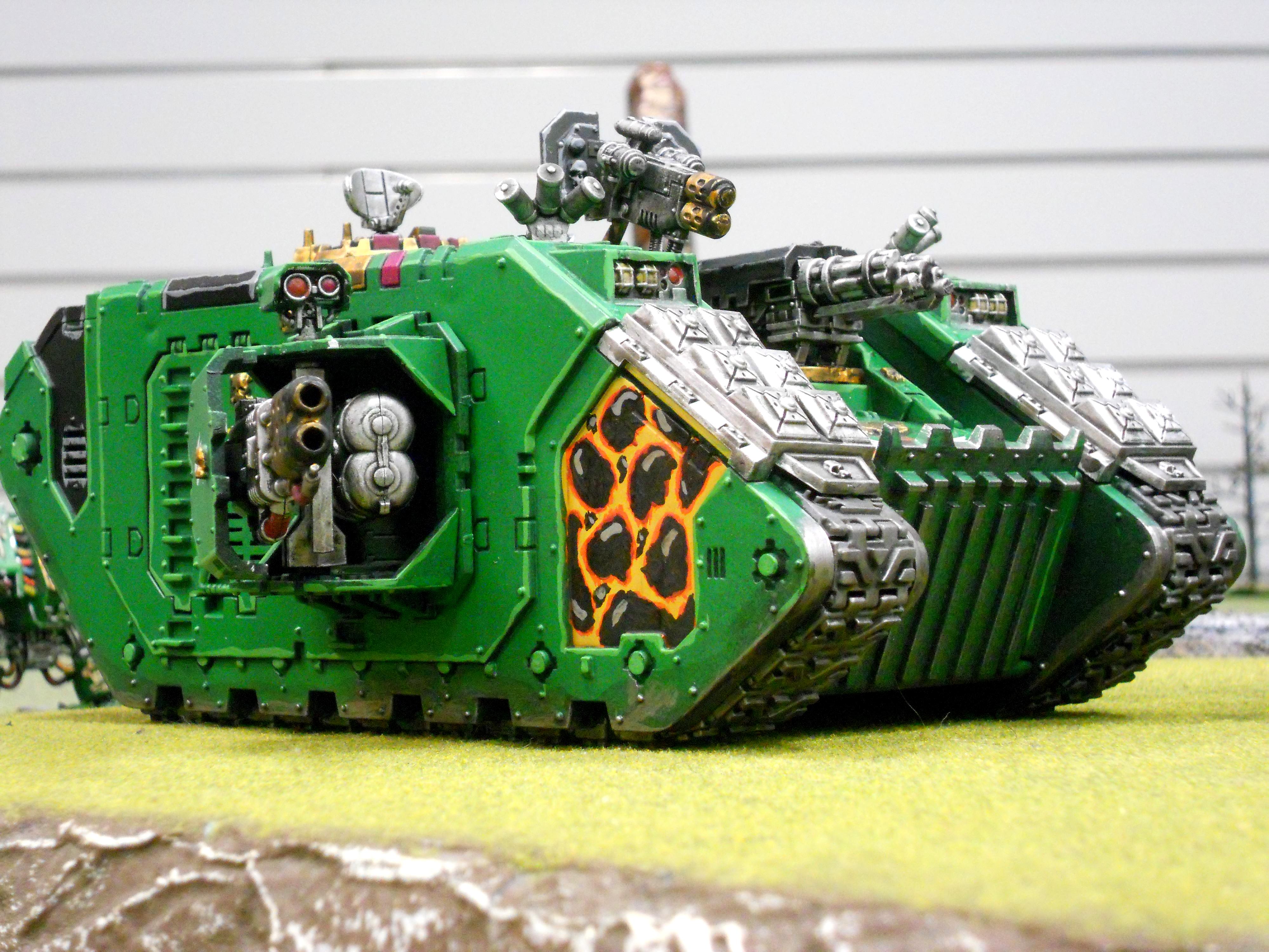 Land Raider, Land Raider Redeemer, Lava, Salamanders, Space Marines