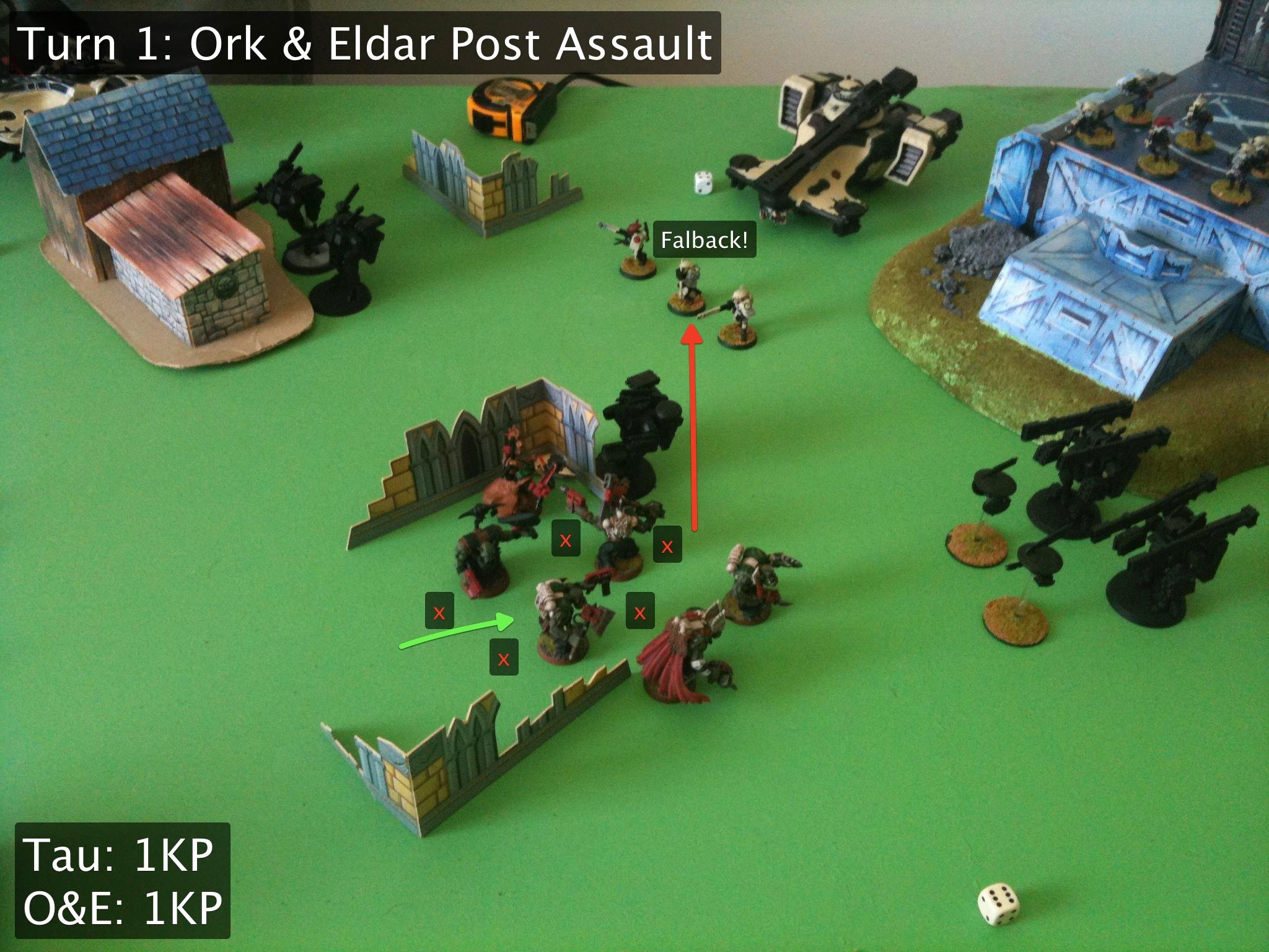 Battle Report, Eldar, Orks, Tau