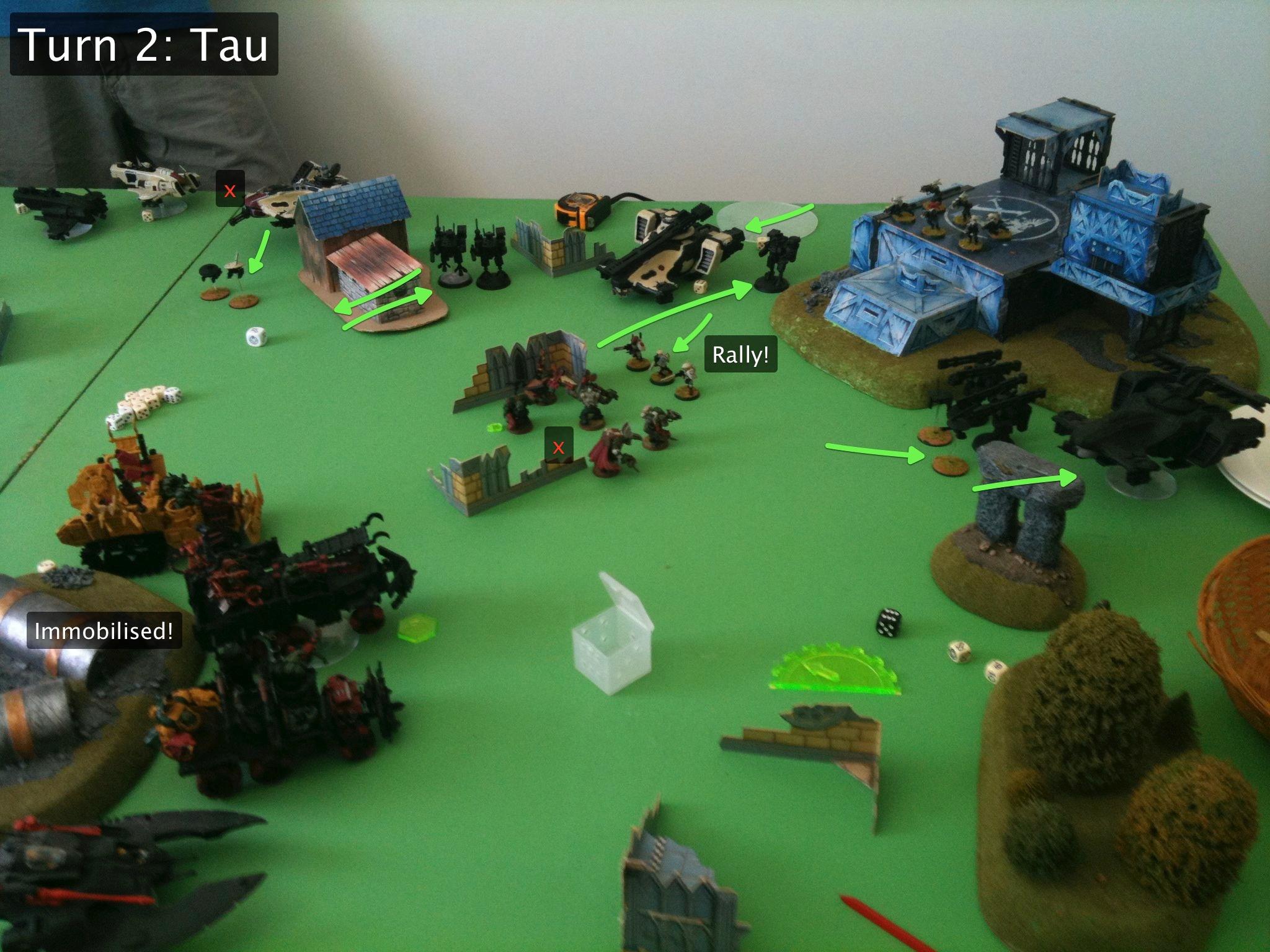 Battle Report, Eldar, Orks, Tau