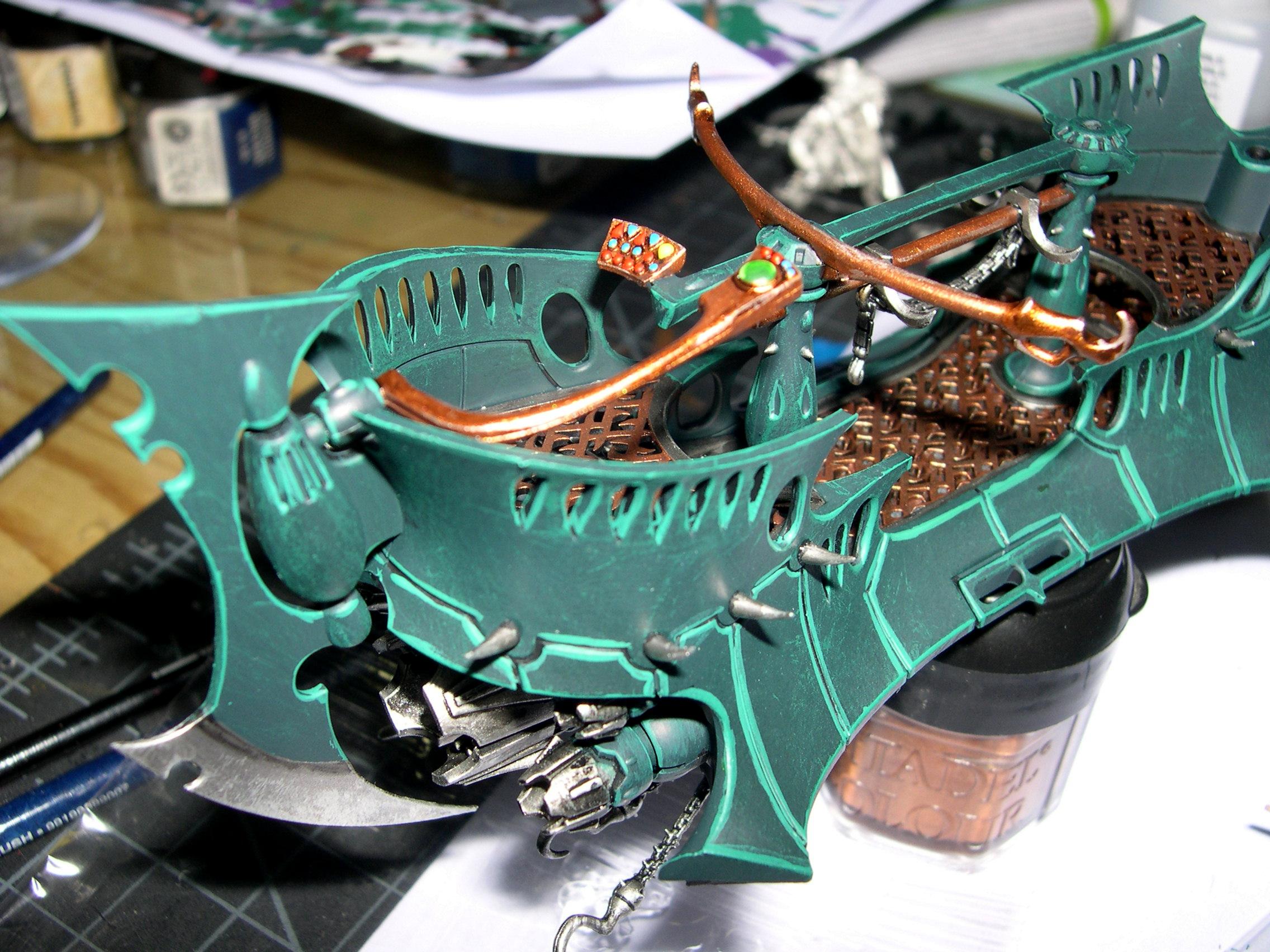 Dark Eldar, Edge Highlighting, Raider, Vehicle, Warhammer 40,000
