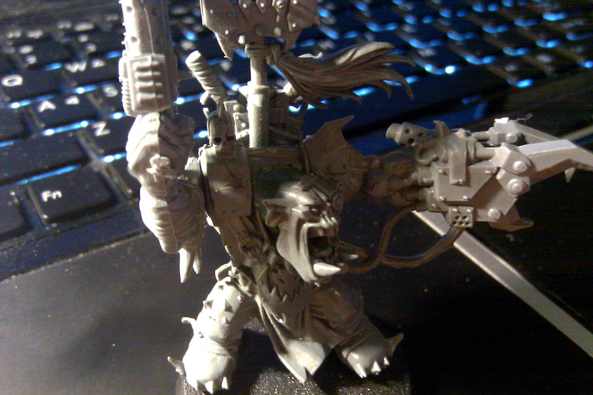Greenstuff, Orks, Personal Mods, Warboss