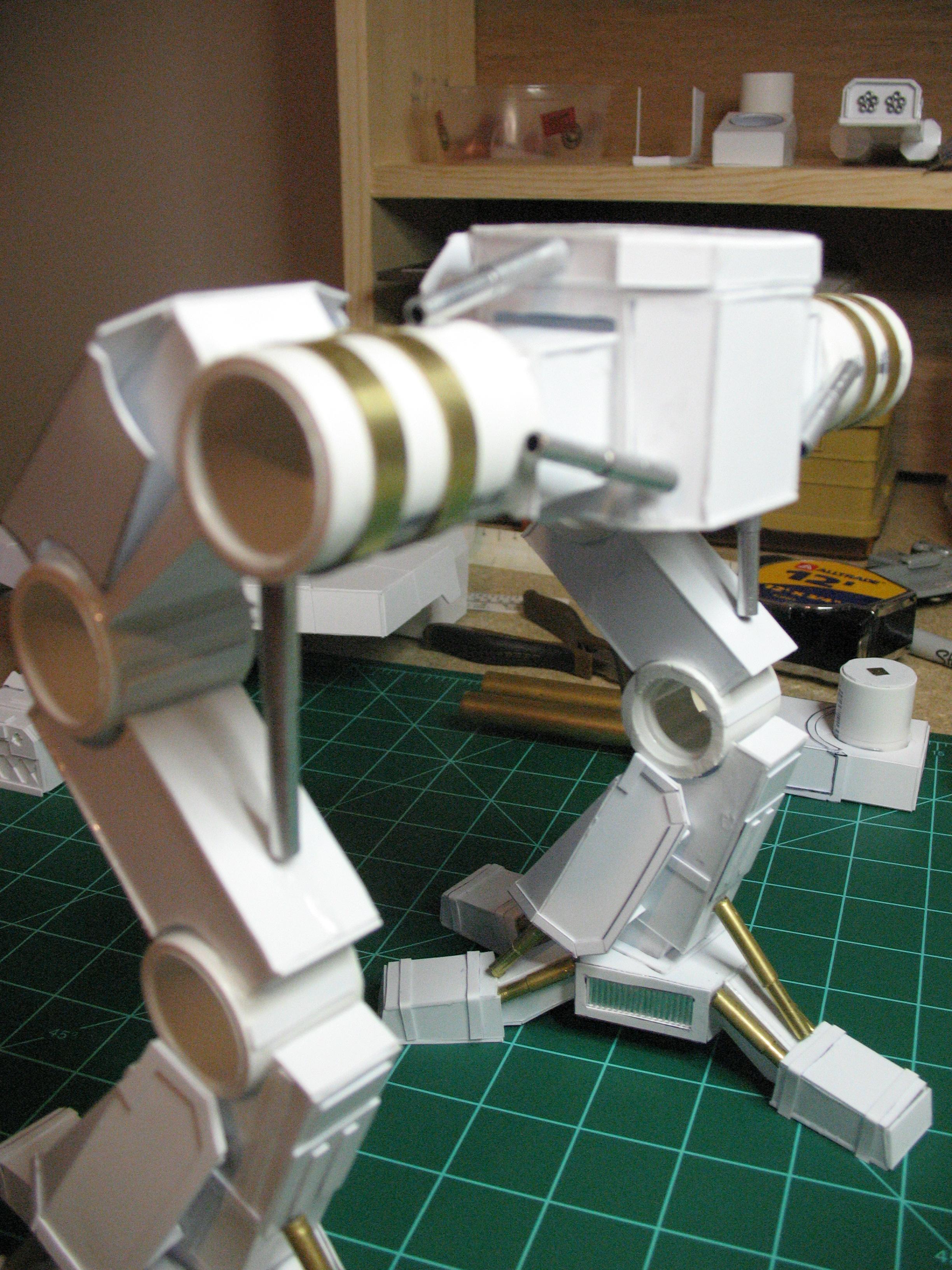 Cardstock, Plasticard, Scratch Build, Titan, Wahound, Warhammer 40,000, Work In Progress